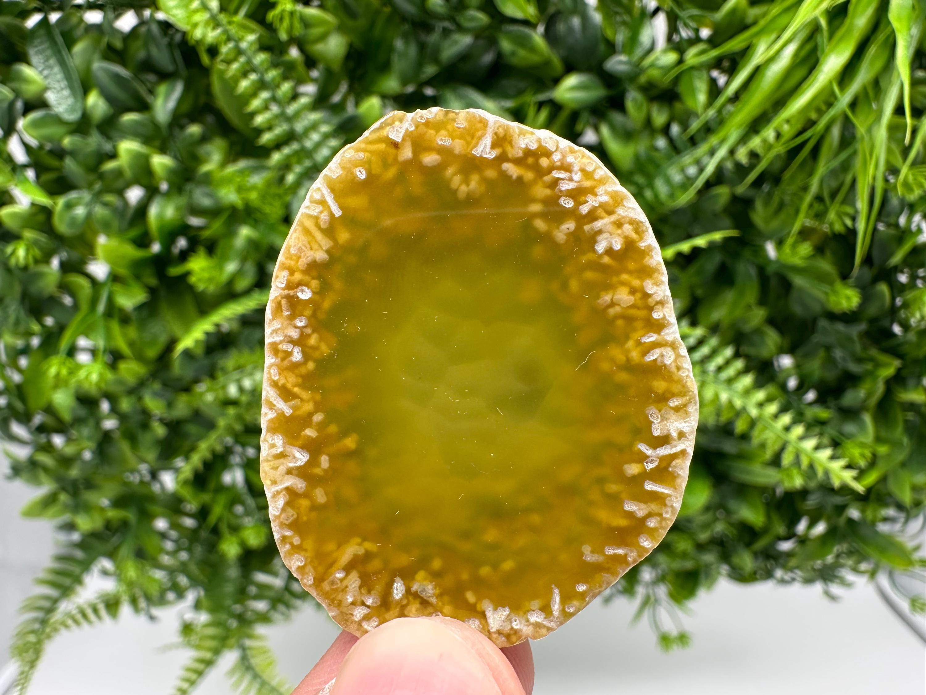 Agate Slice: Spiritual Healing Crystal Coaster Ornament