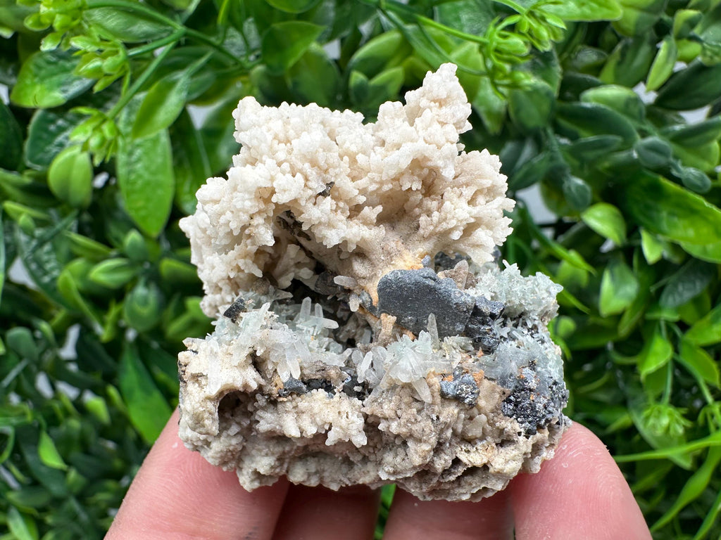 Rare Calcite Galena Mineral Specimen, Madan Bulgaria Crystal Decor
