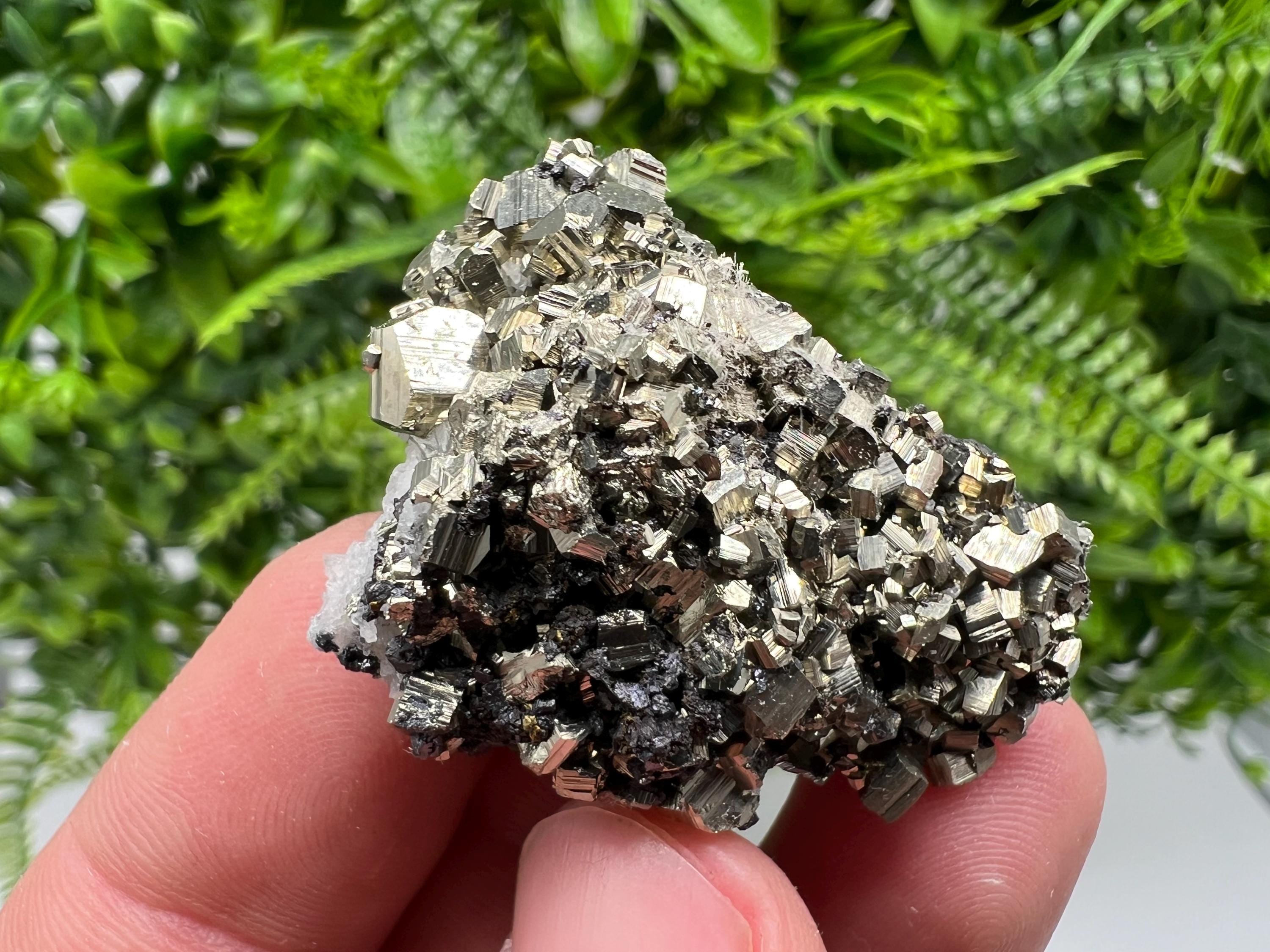 Golden Pyrite Sphalerite Mineral Specimen, Madan Bulgaria