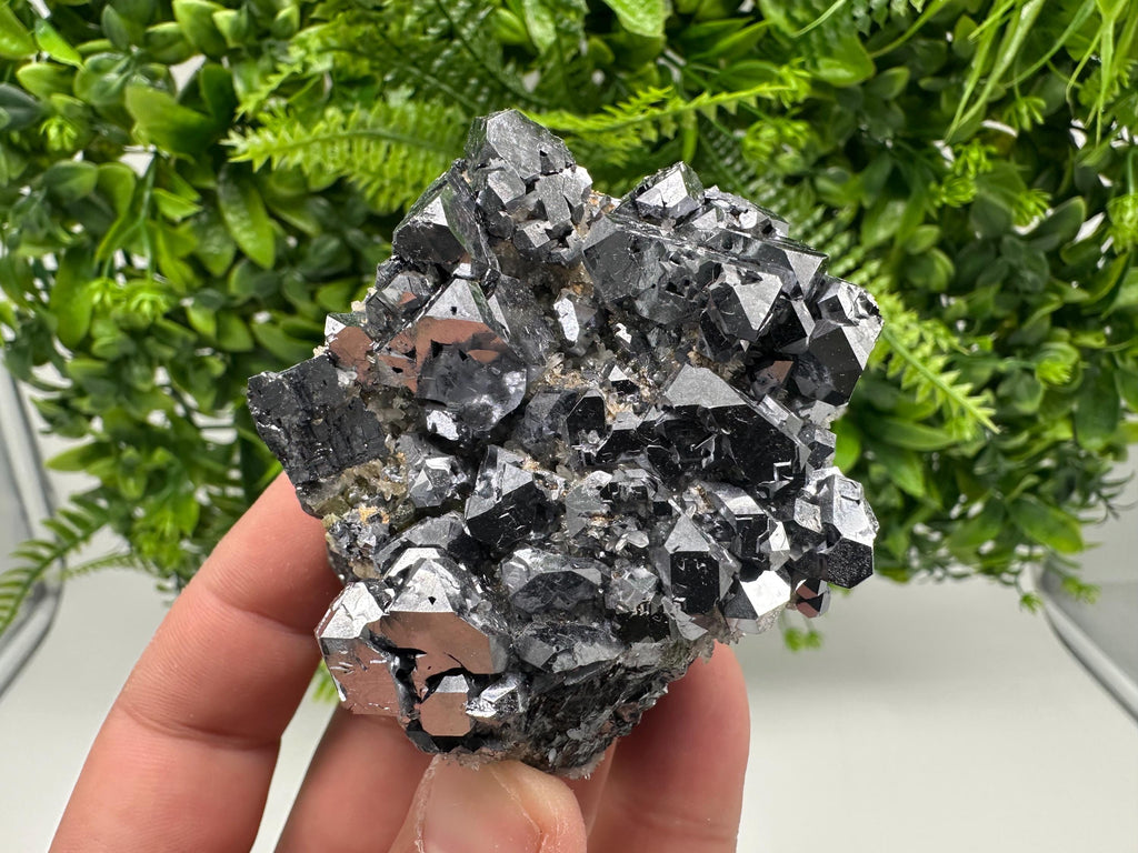 Galena with Quartz Specimen: Krushev Dol Mine, Bulgaria