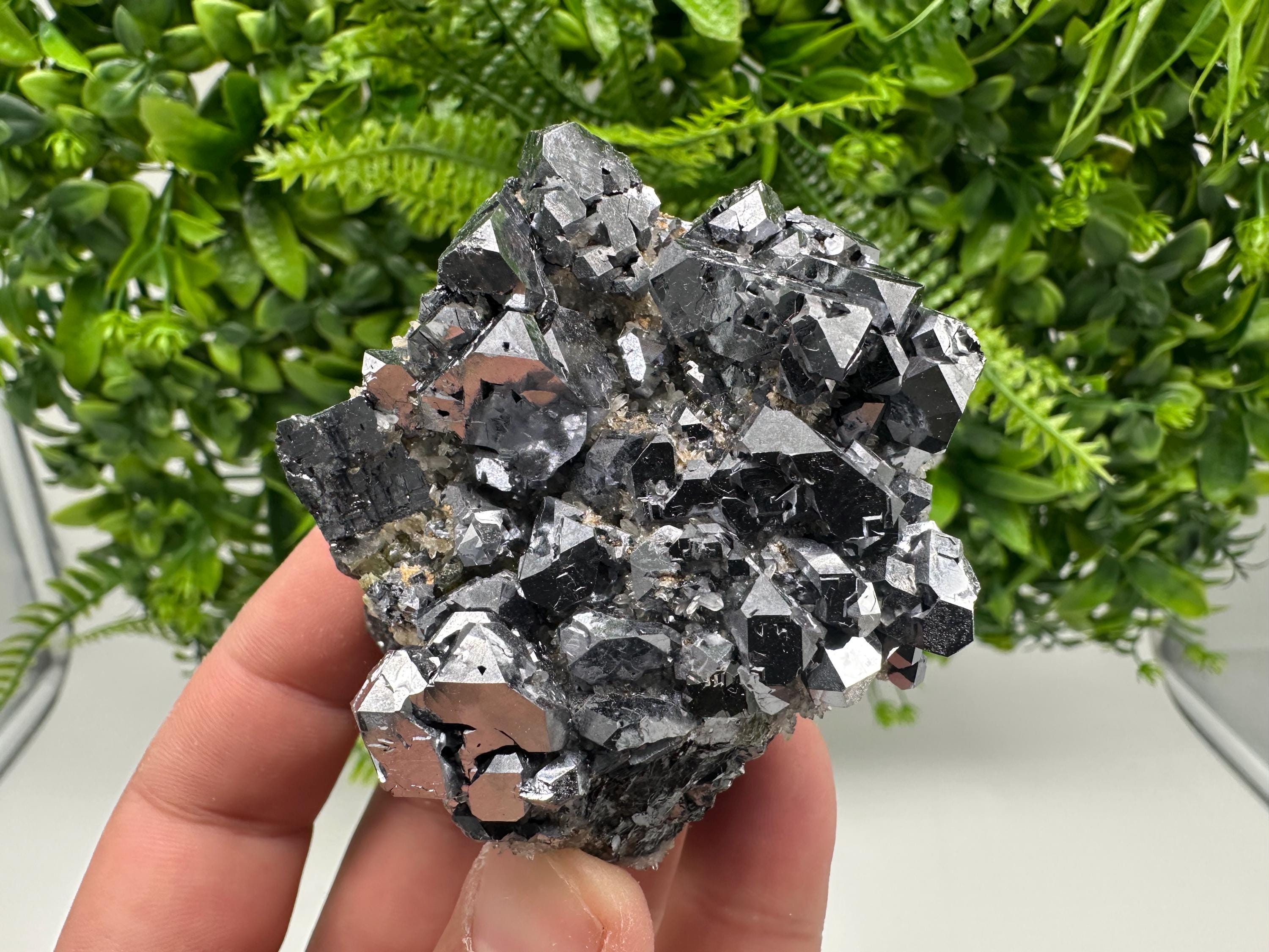 Galena with Quartz Specimen: Krushev Dol Mine, Bulgaria