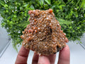 VERY Rare red Vanadinite on Barite whit Goethite from Marocco,crystal minerals Speciment cluster Vanadinite crystal Vanadinite Geology Vanad