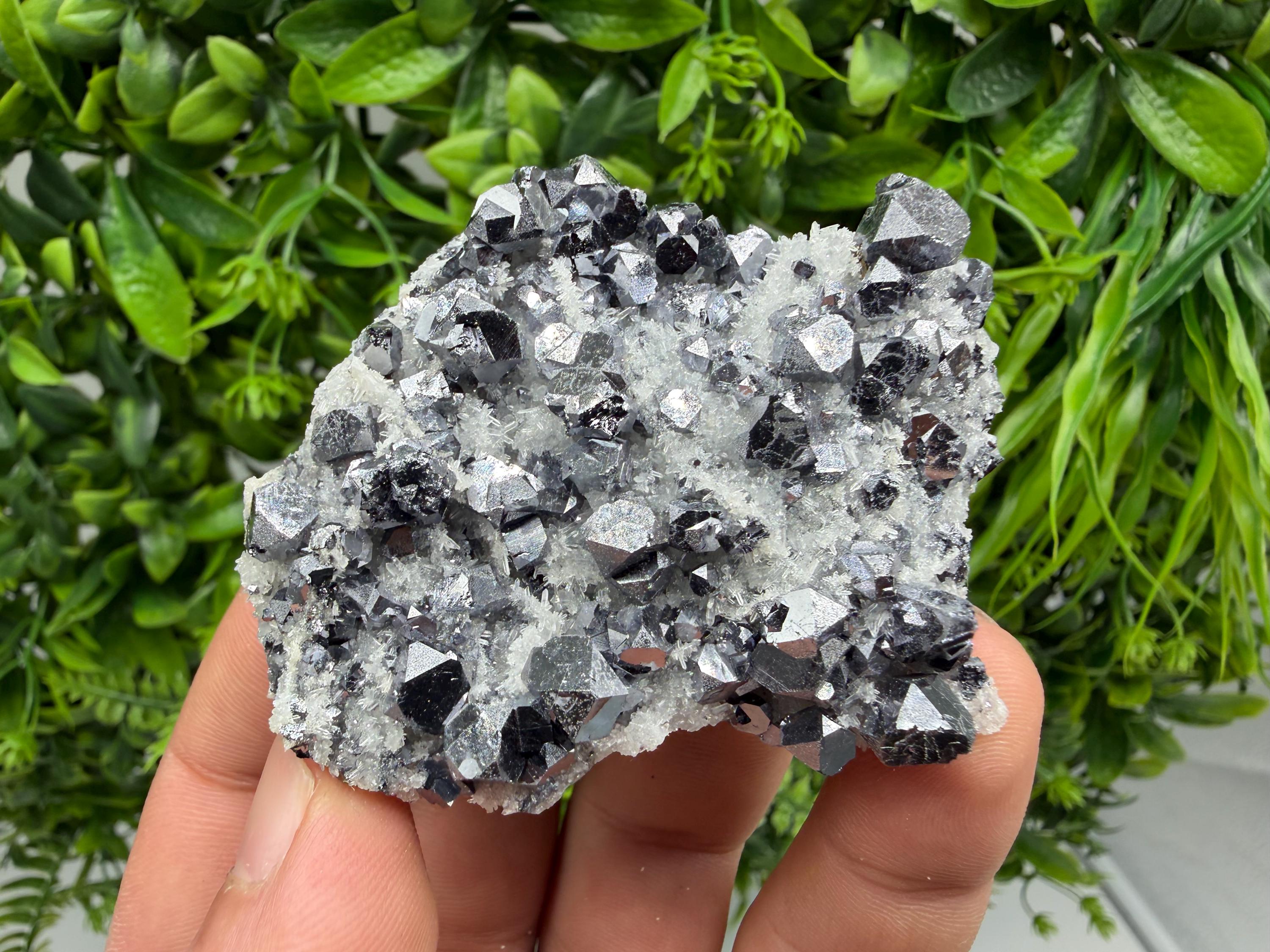 Galena Spinel with Quartz and Calcite, Borieva Mine Mineral Specimen