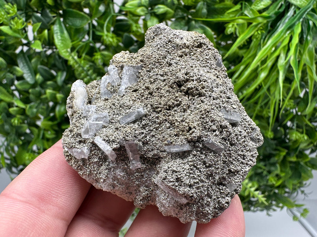 Barite Marcasite Cluster on Chalcedony, Bulgaria Mineral Specimen