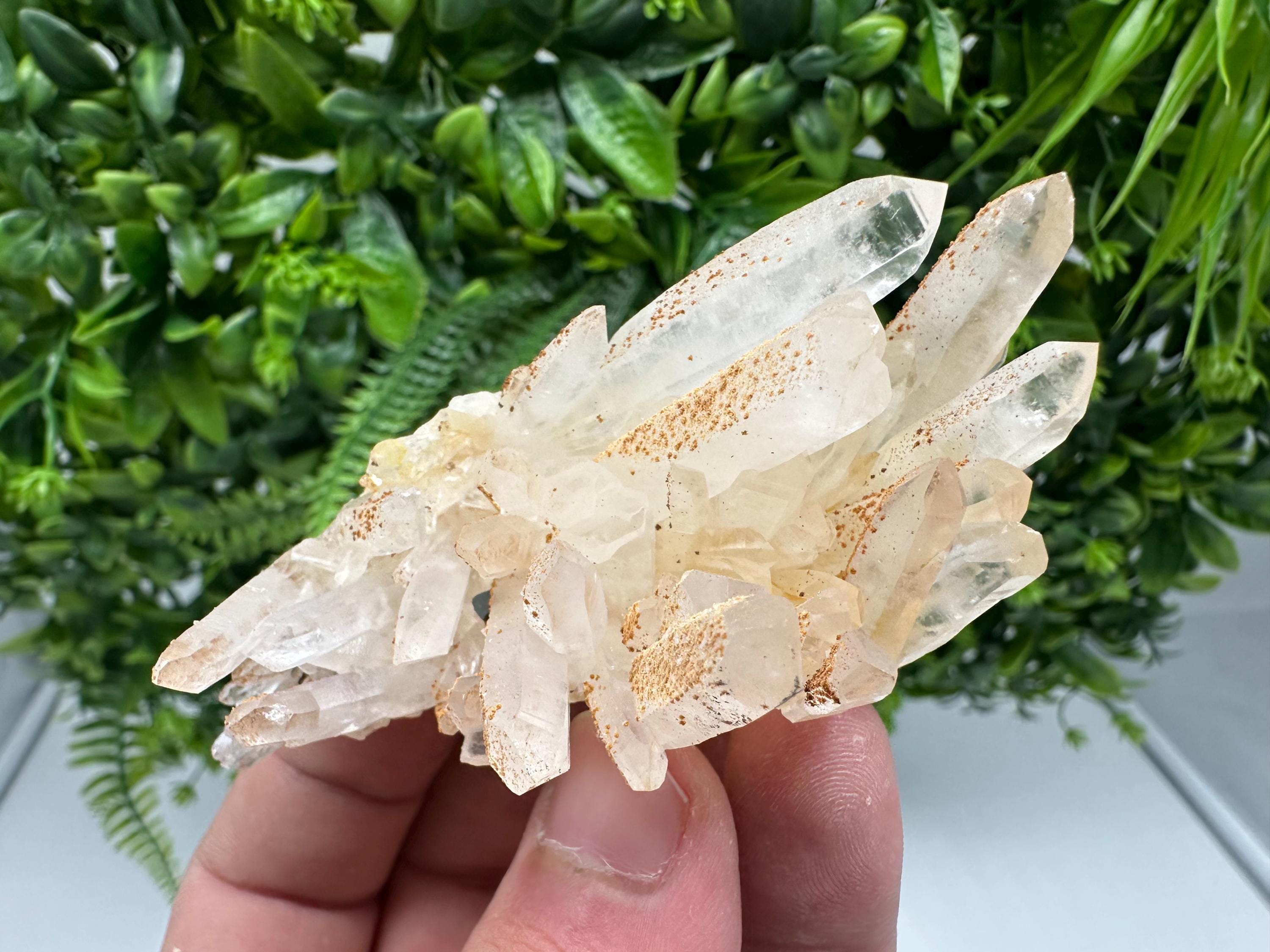 Transparent Quartz whit Siderite 9th September mine Bulgaria natural minerals souvenir crystal stone gift minerals collection rock