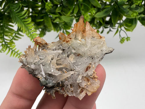 Bulgarian Quartz Mineral Specimen: Iron Oxide Limonite Inclusion