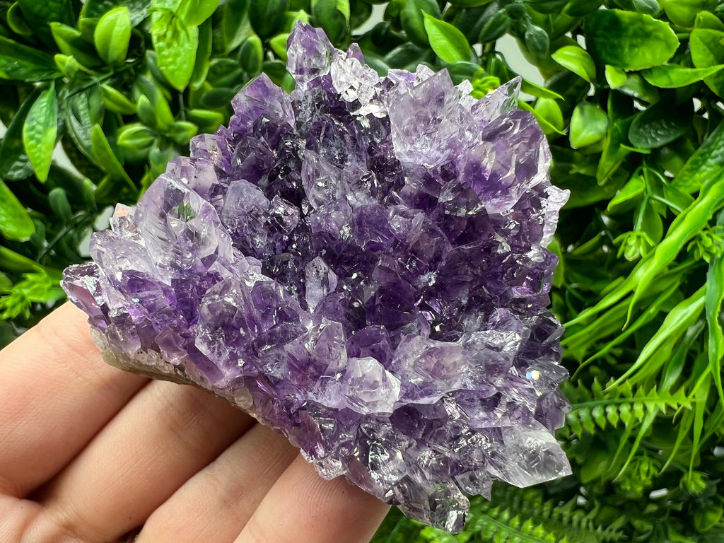 Uruguay Amethyst Crystal: Purple Quartz Home Decor, Energy Stone
