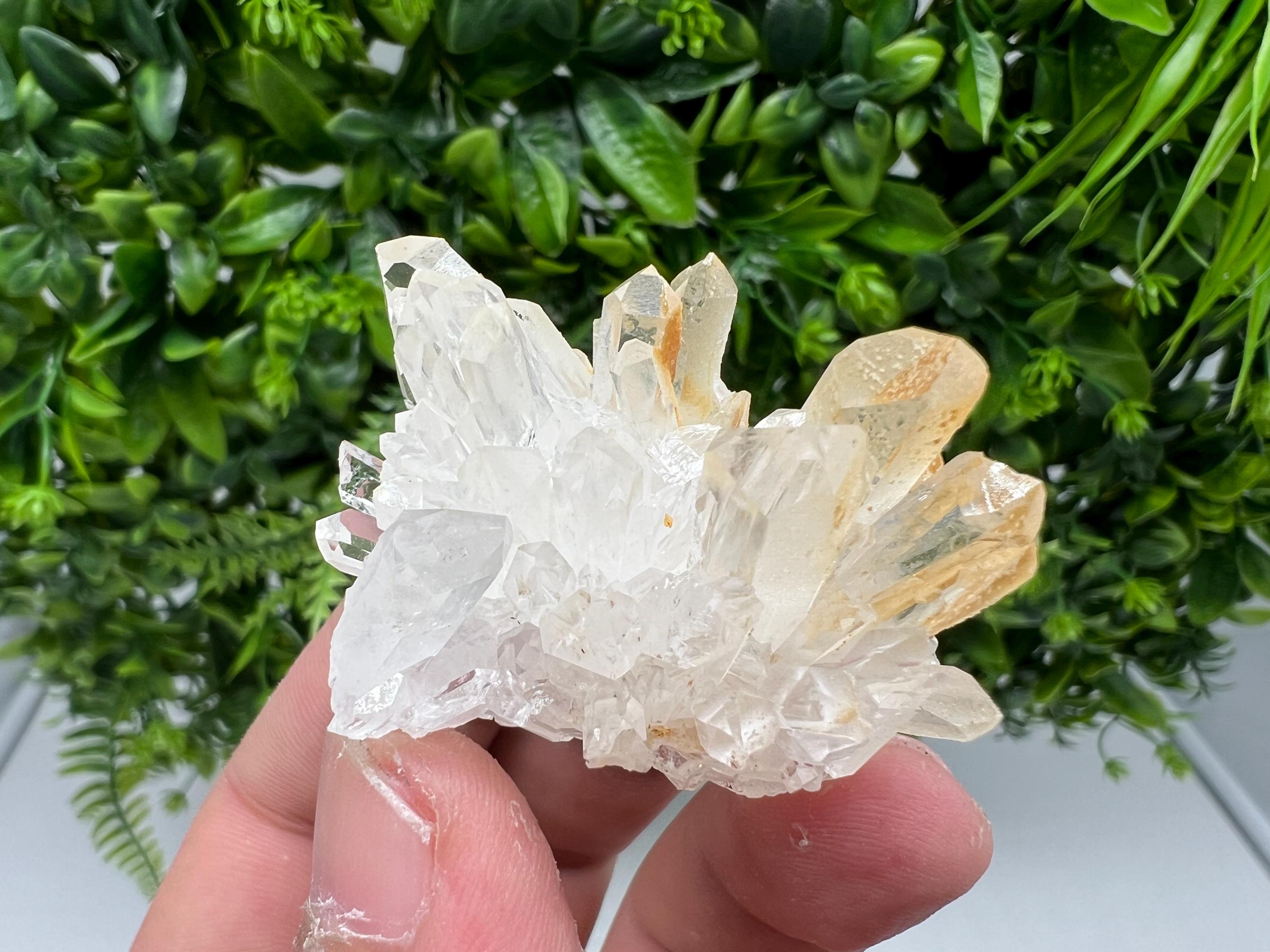 Stunning Quartz covered whit iron oxide limonite natural minerals souvenir crystal home decor stone collection minerals 9 th September mine