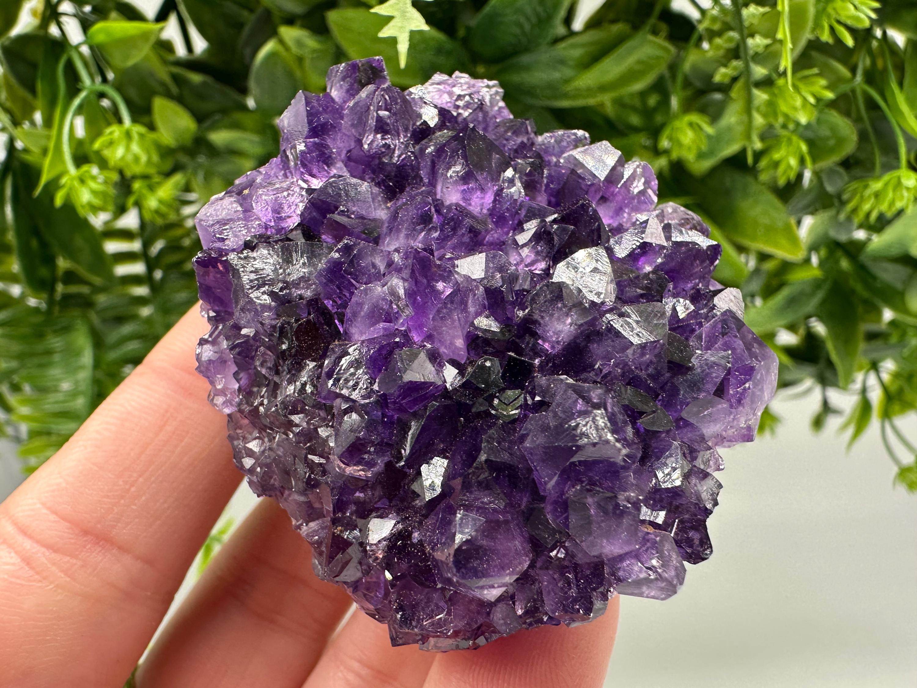 Uruguay Amethyst Crystal: Purple Quartz Home Decor, Energy Stone
