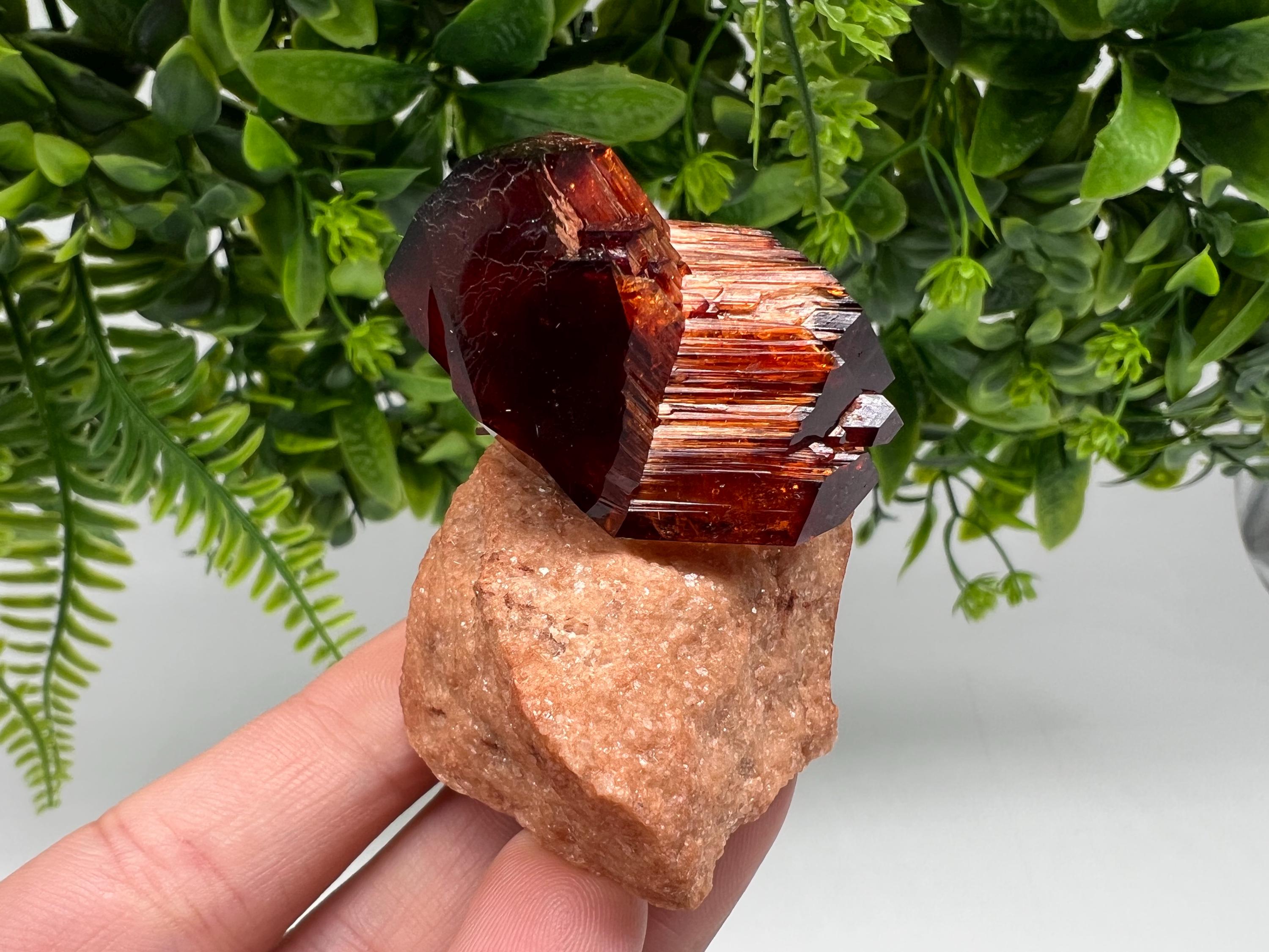 Orange-Brown Arcanite Mineral Specimen, Santa Ana Tin Mine