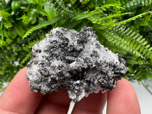 Calcite Sphalerite Galena on Quartz, Borieva Mine Mineral Specimen