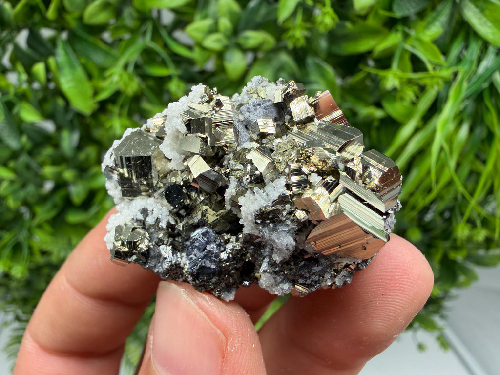 Pyrite Sphalerite Quartz  Mineral Specimen, Krushev dol Mine