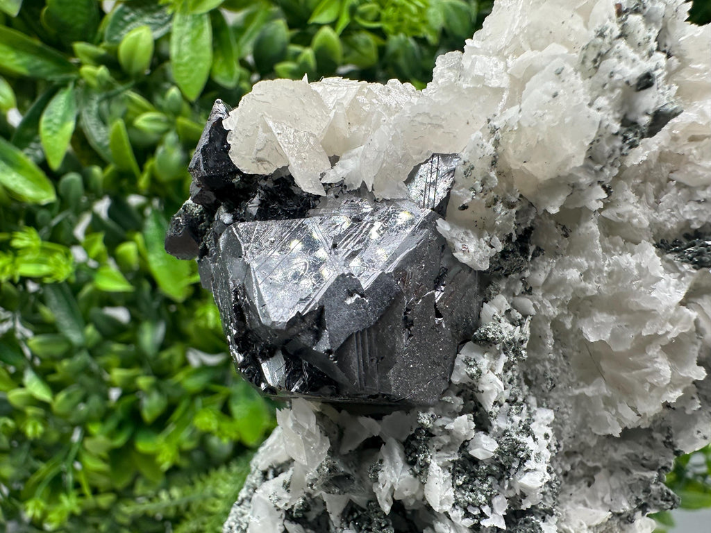 Galena Sphalerite Calcite on Quartz, Borieva Mine Bulgaria