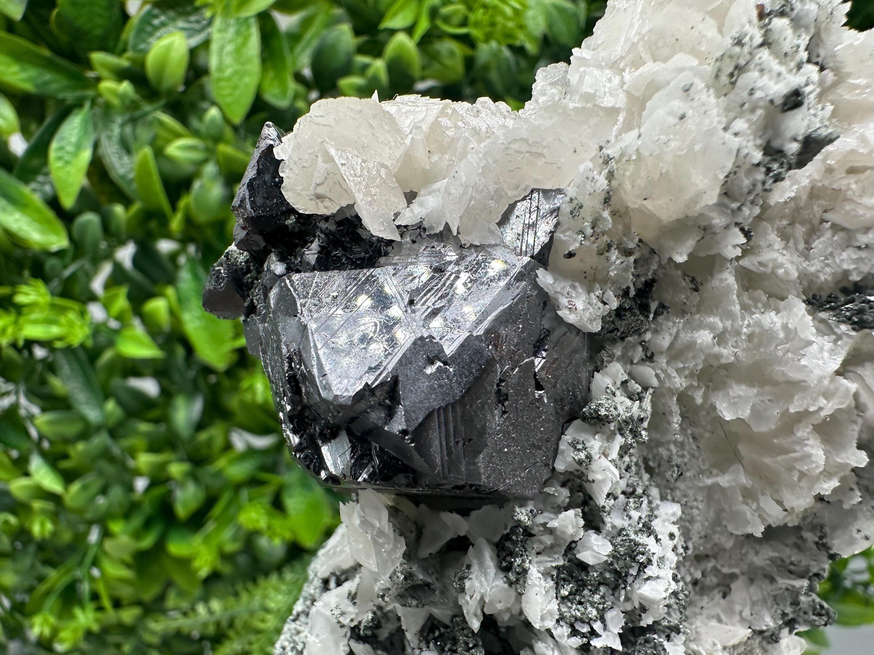 Galena Sphalerite Calcite on Quartz, Borieva Mine Bulgaria