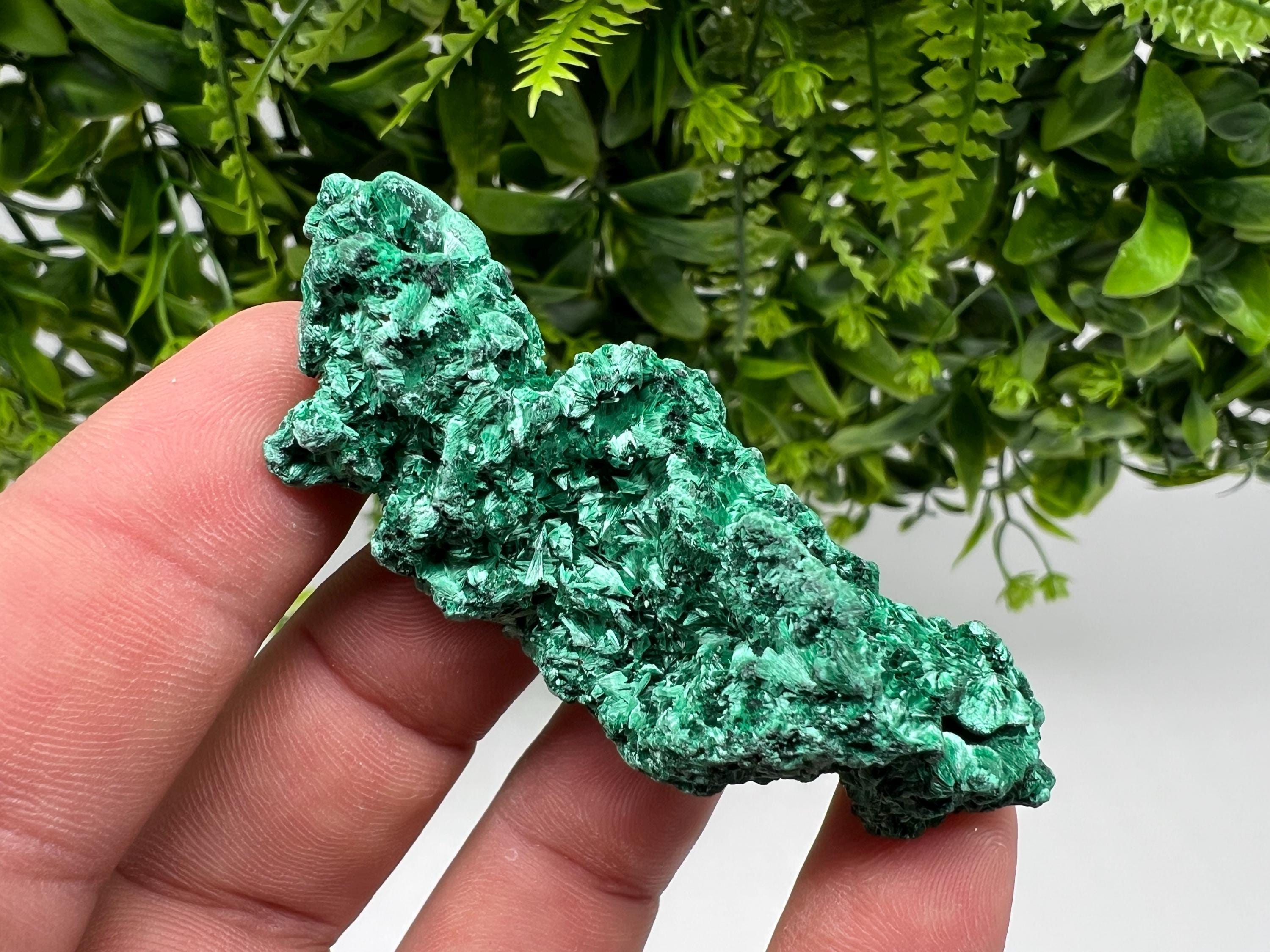 Polished Green Malachite Crystal, Congo Mineral Specimen