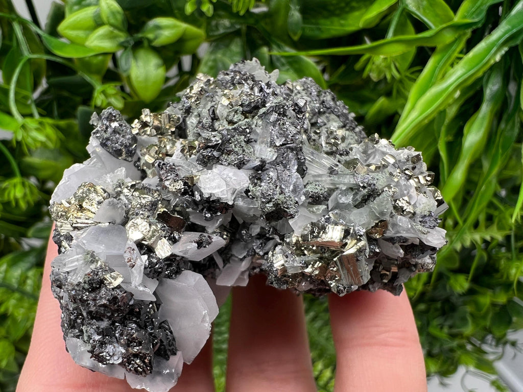 Stunning Pyrite on Quartz,Calcite from Borieva mine,Madan,Bulgaria,natural,collectible mineral specimen,home decor stone,collection crystal