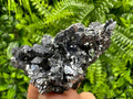 Shiny Skeletal Galena Cluster: Natural Mineral Home Decor