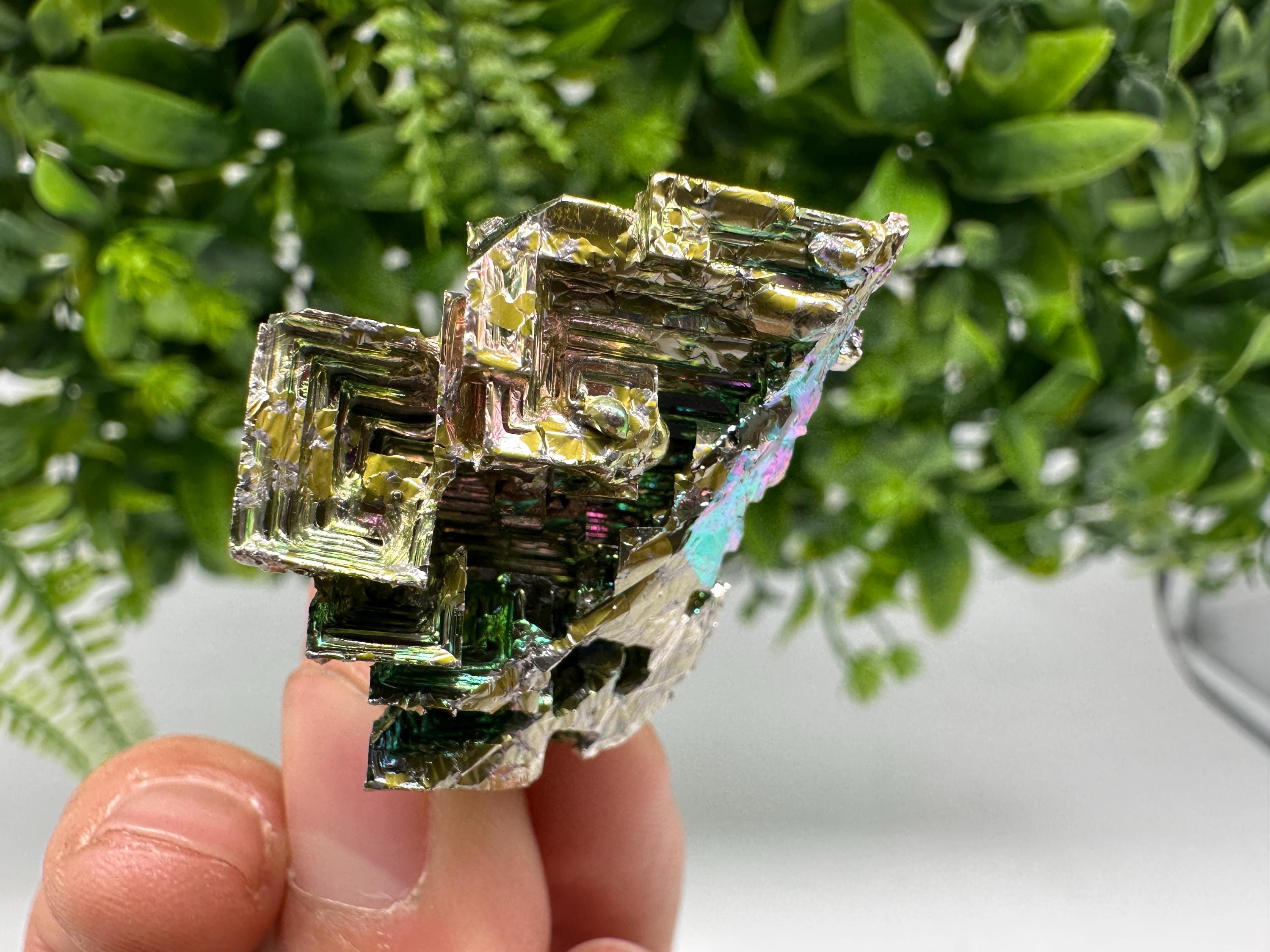 Rainbow Bismuth Crystal: Rare Gemstone Specimen,wholesale Bismuth