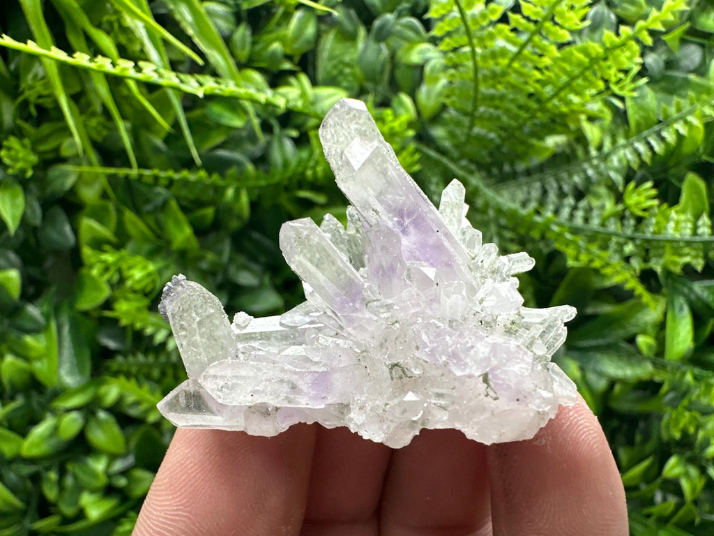Amethyst Quartz with Calcite and Chlorite, Rare Mineral Specimen