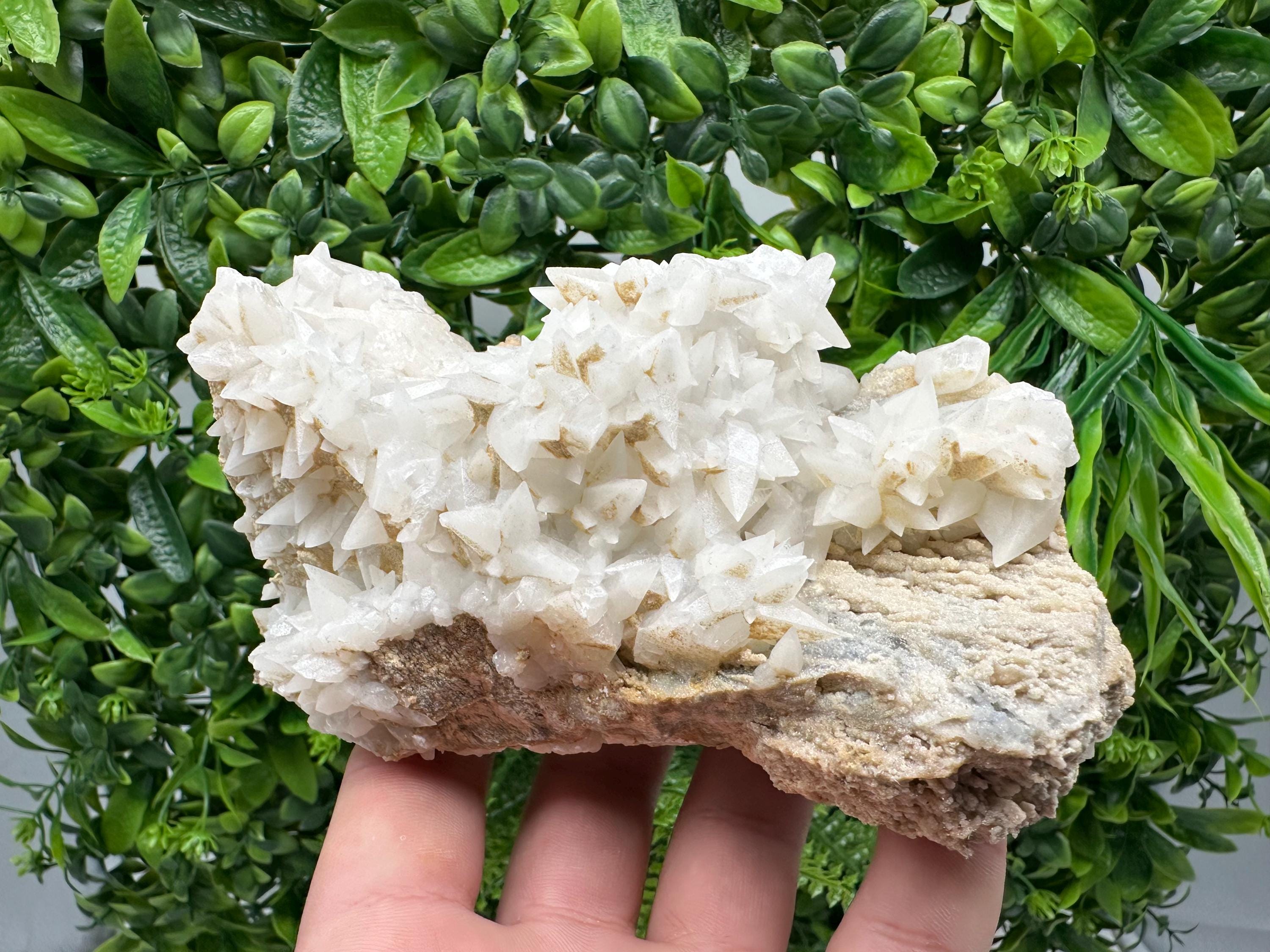 Calcite on Aragonite: Djurcovo Mine, Bulgaria Crystal