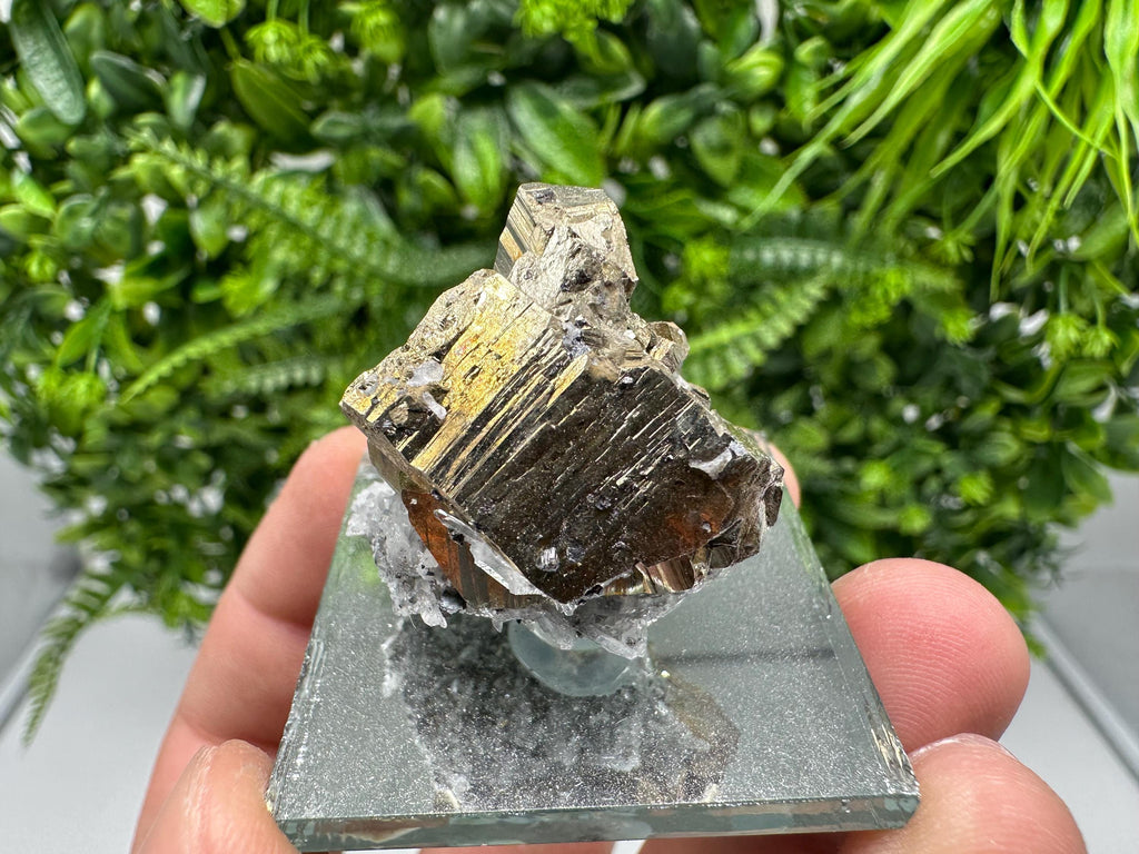 Rainbow Pyrite Hematite Cluster: Borieva Mine, Bulgaria