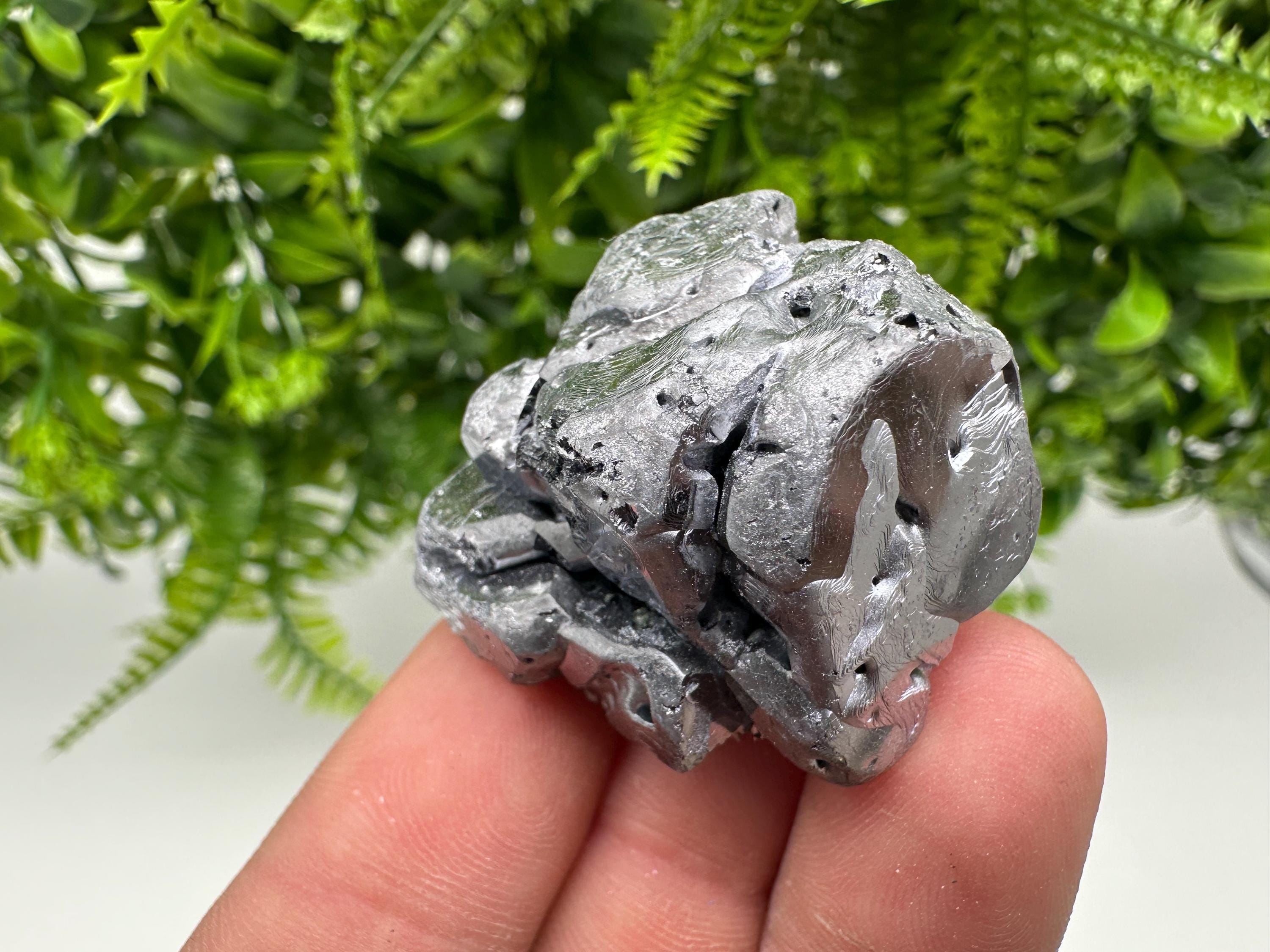 Skeletal Galena on Quartz, Borieva Mine Mineral Specimen