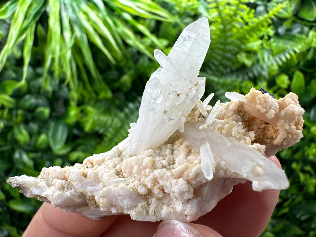Quartz with Chlorite, Rhodochrosite & Siderite Mineral Specimen