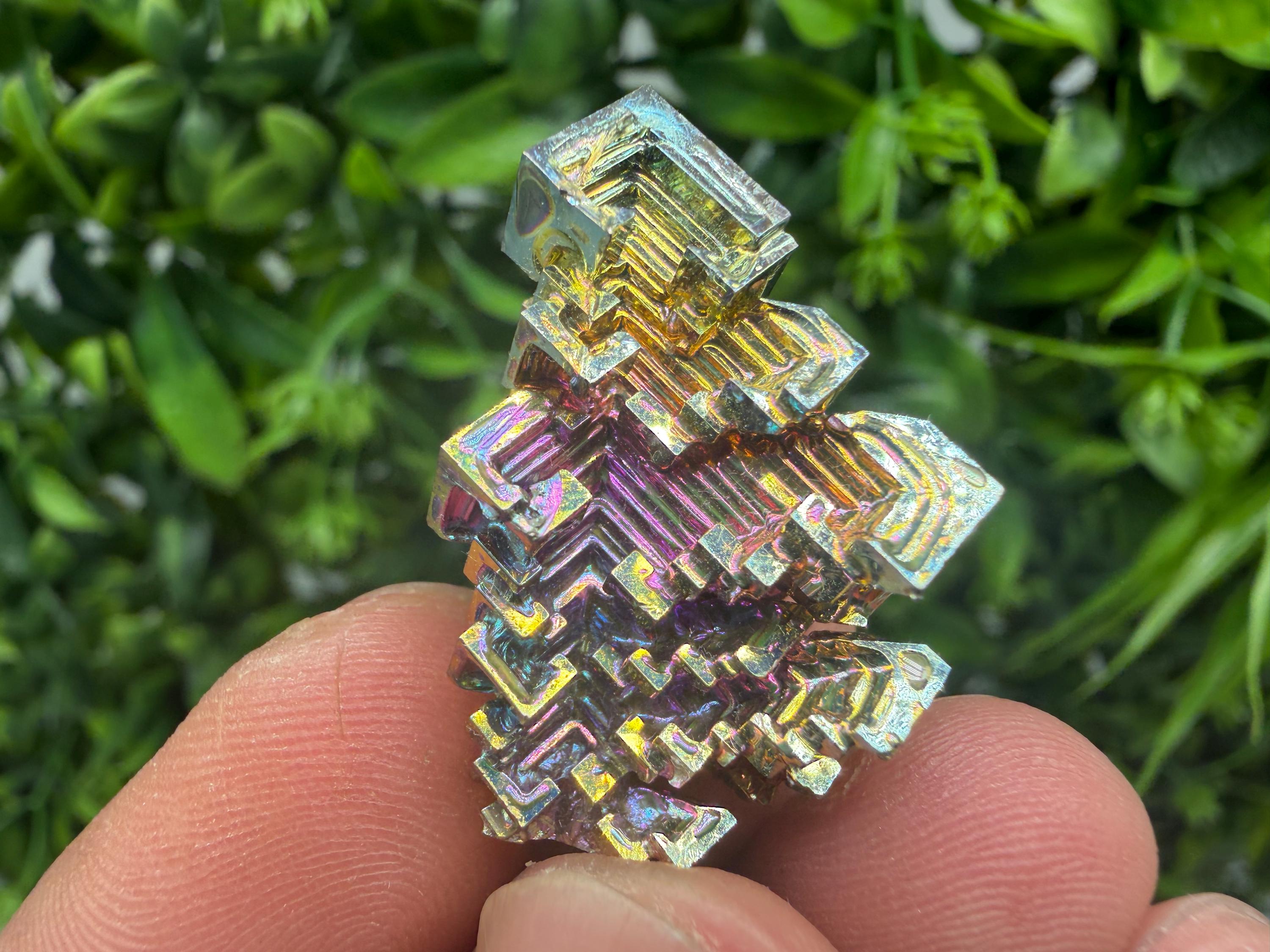 Rainbow Bismuth Crystal: Rare Gemstone Specimen,wholesale Bismuth