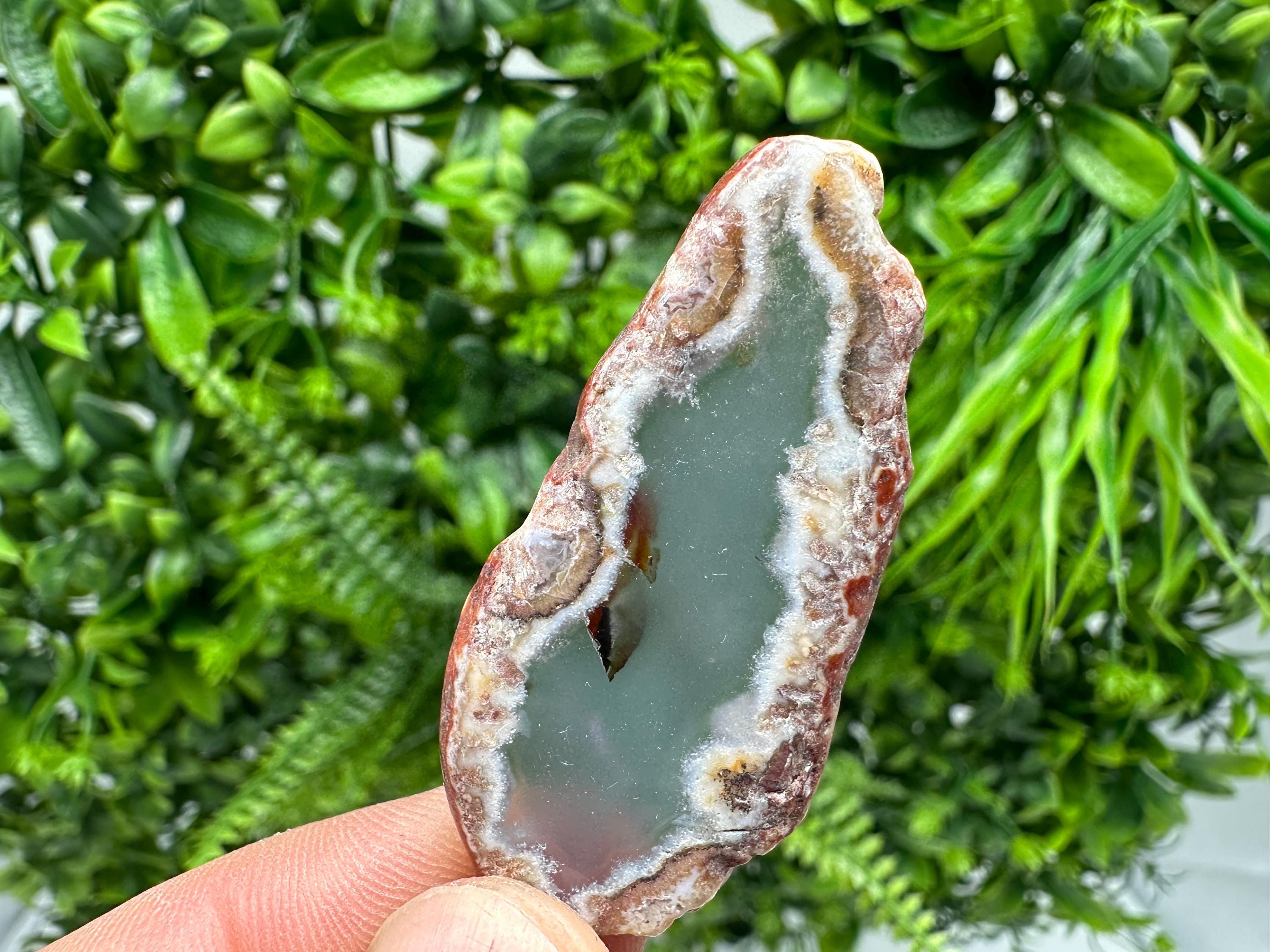 Polished Agate Slice: Spiritual Healing Crystal Coaster (2.5/5cm)