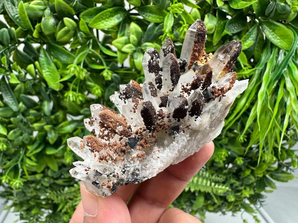 Wonderful Sphalerite Chalcopyrite on  Quartz whit Hematite feom 9 th September mine,Bulgaria,natural,collection mineral specimen,gift