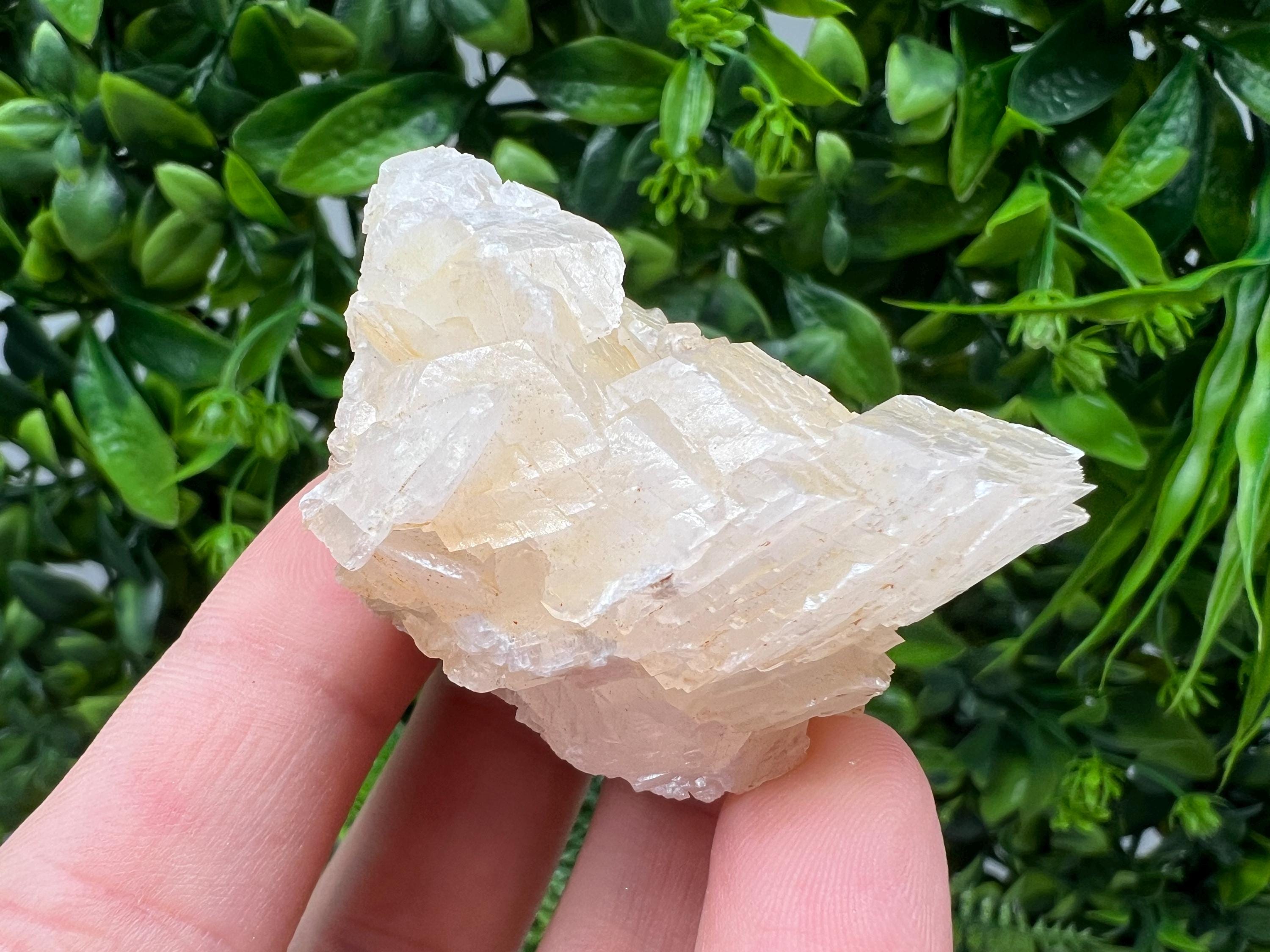 Quartz Crystal with Calcite and Chlorite: Borieva Mine, Bulgaria