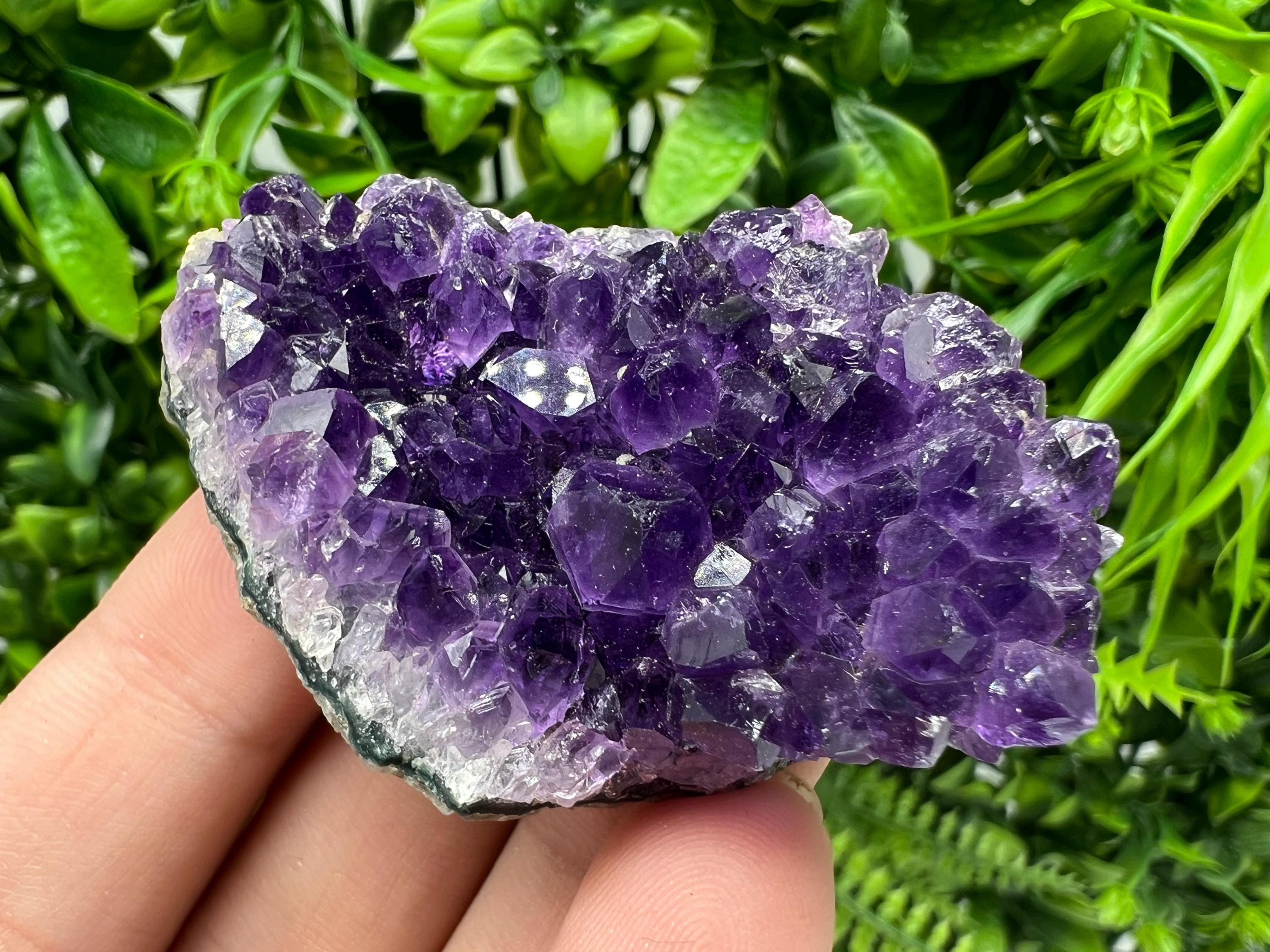Uruguay Amethyst Crystal: Purple Quartz Home Decor, Energy Stone