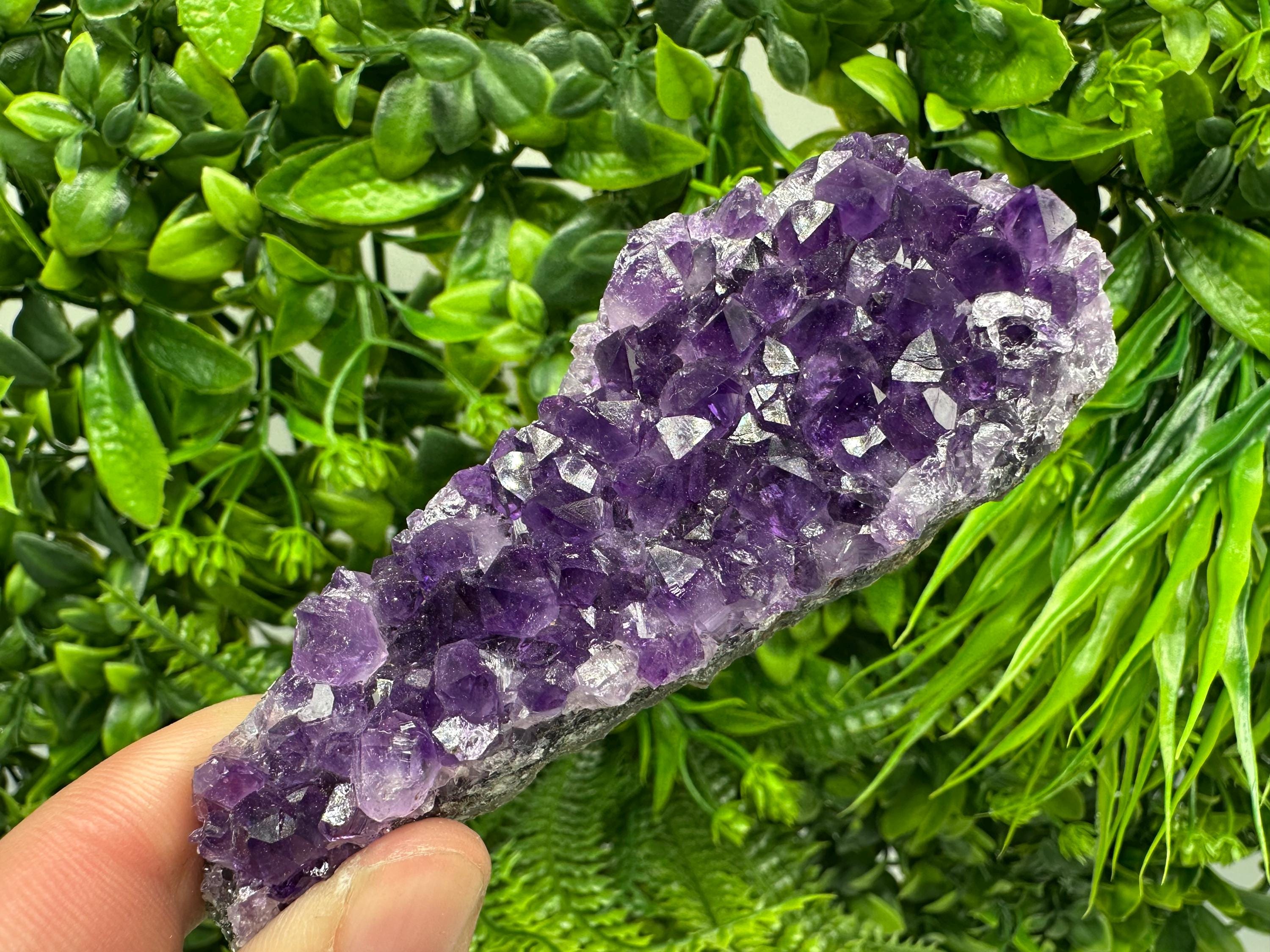 Uruguay Amethyst Cluster: Purple Quartz Crystal, Home Decor