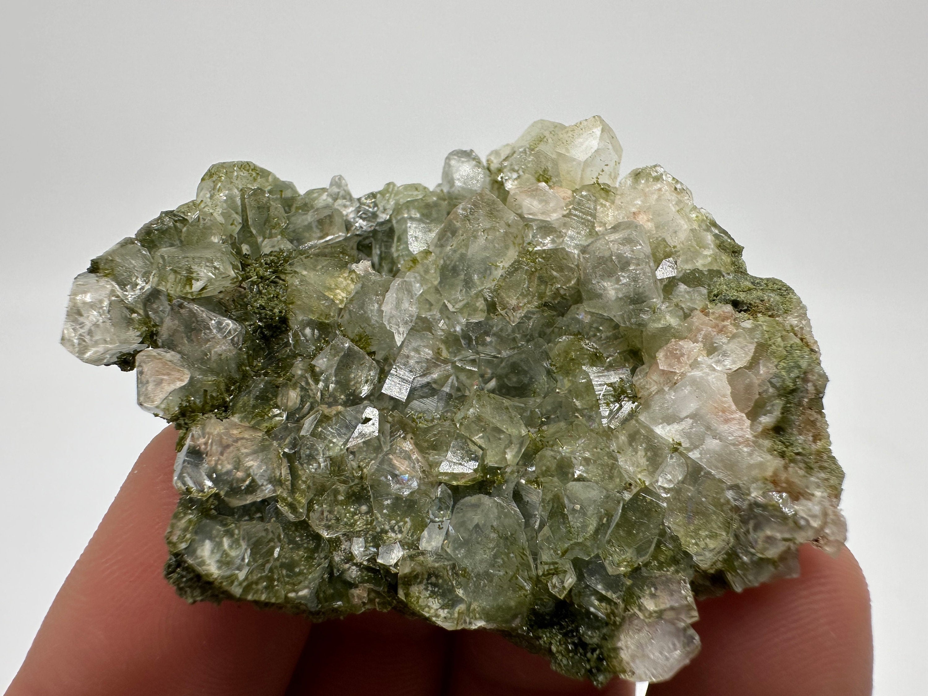 Rainbow Epidote with Quartz, Hakkari Turkey Mineral Specimen