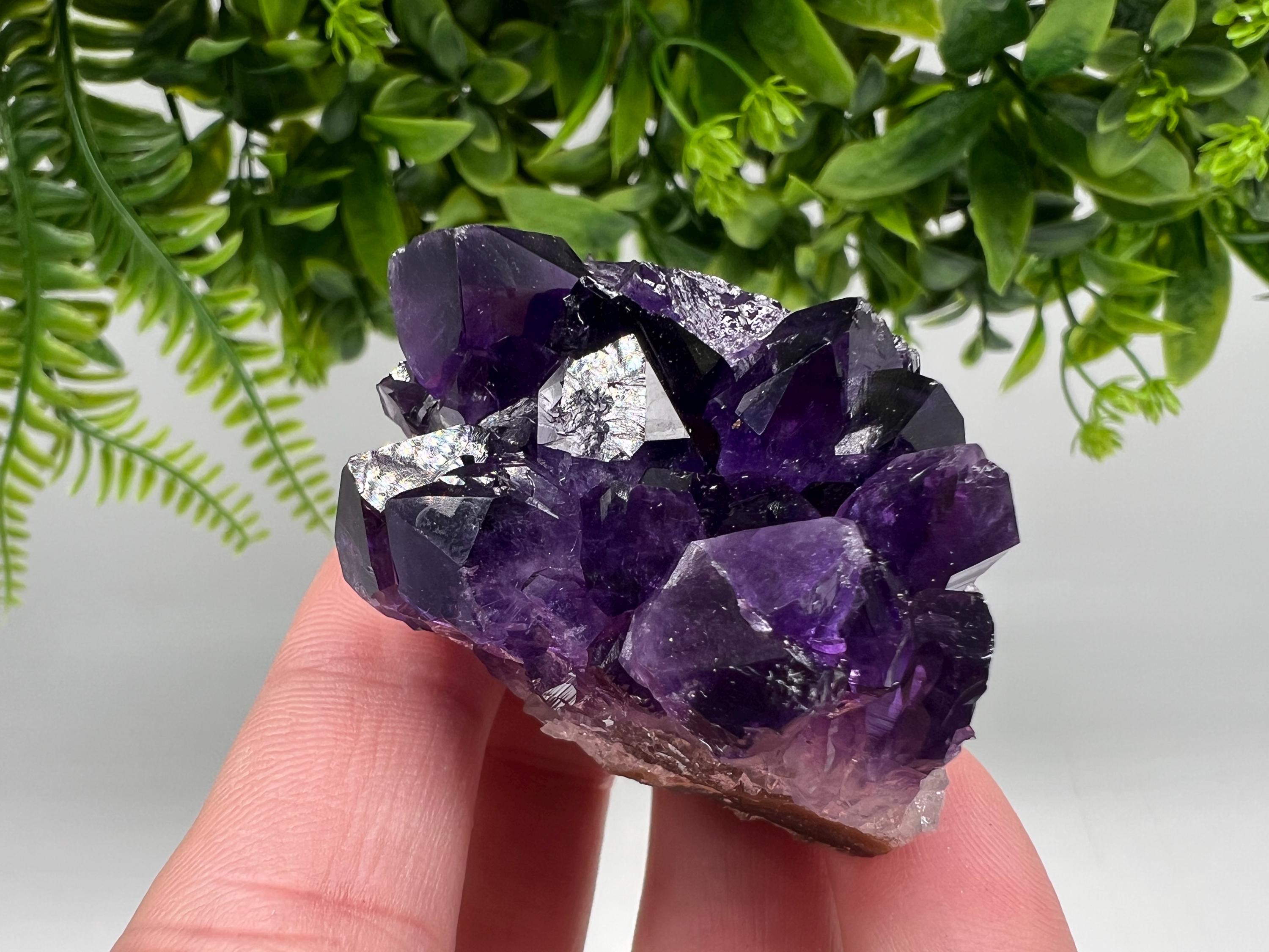 Uruguay Amethyst Crystal: Purple Quartz Home Decor, Energy Stone