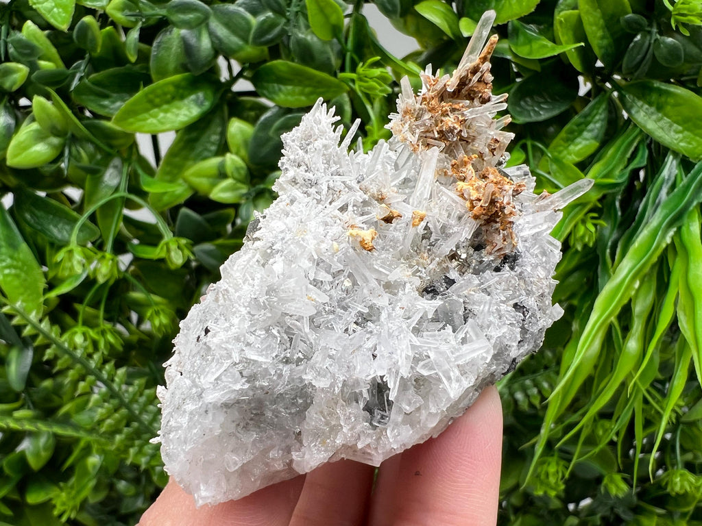 Green Quartz Specimen: Chlorite and Sphalerite Inclusions, Madan Bulgaria