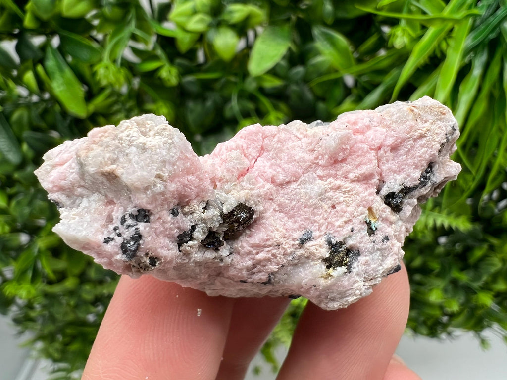 Beautiful Rhodochrosite perfect pink colour Starnica Mine Davidcovo Bulgaria natural minerals souvenir crystal gift home decor stone gift