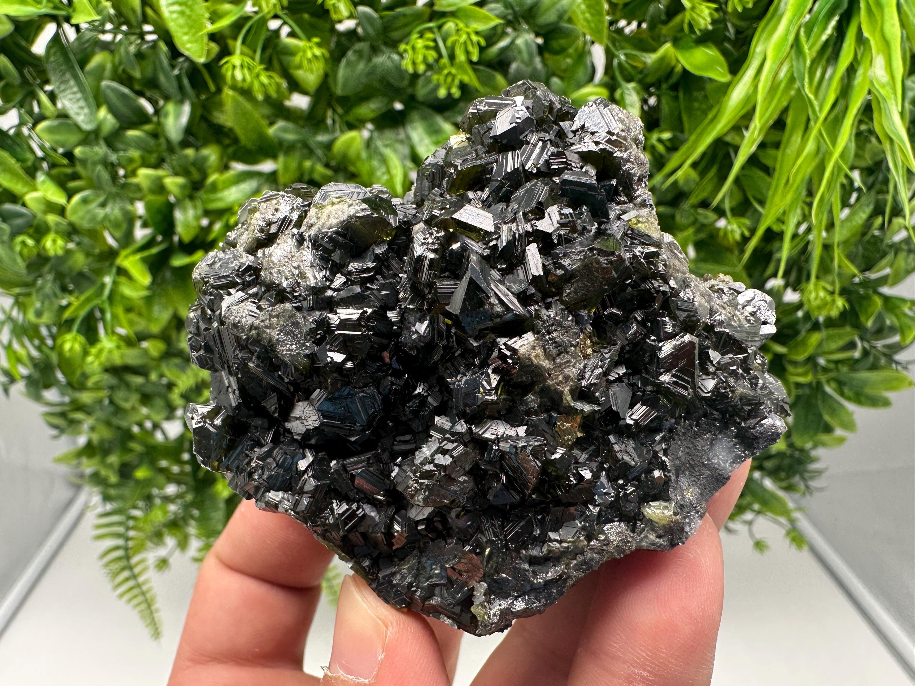 Stunning Gems Sphalerite Cleiopfane on Quartz from Krushev dol mine,Madan,Bulgaria,natural,collectible mineral specimen,home decor stone