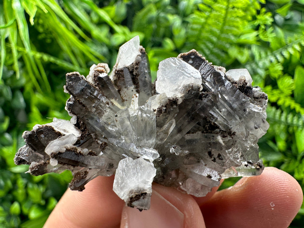 Quartz with Calcite Mineral Specimen, Bulgaria Crystal Decor