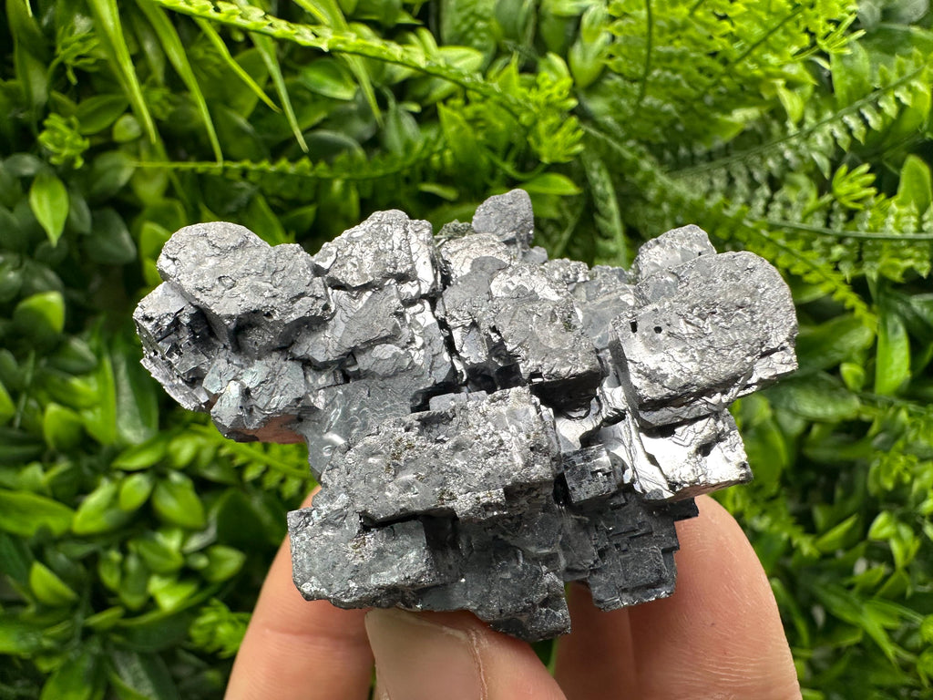 Skeletal Galena Cluster: Natural Mineral Specimen, Home Decor Crystal