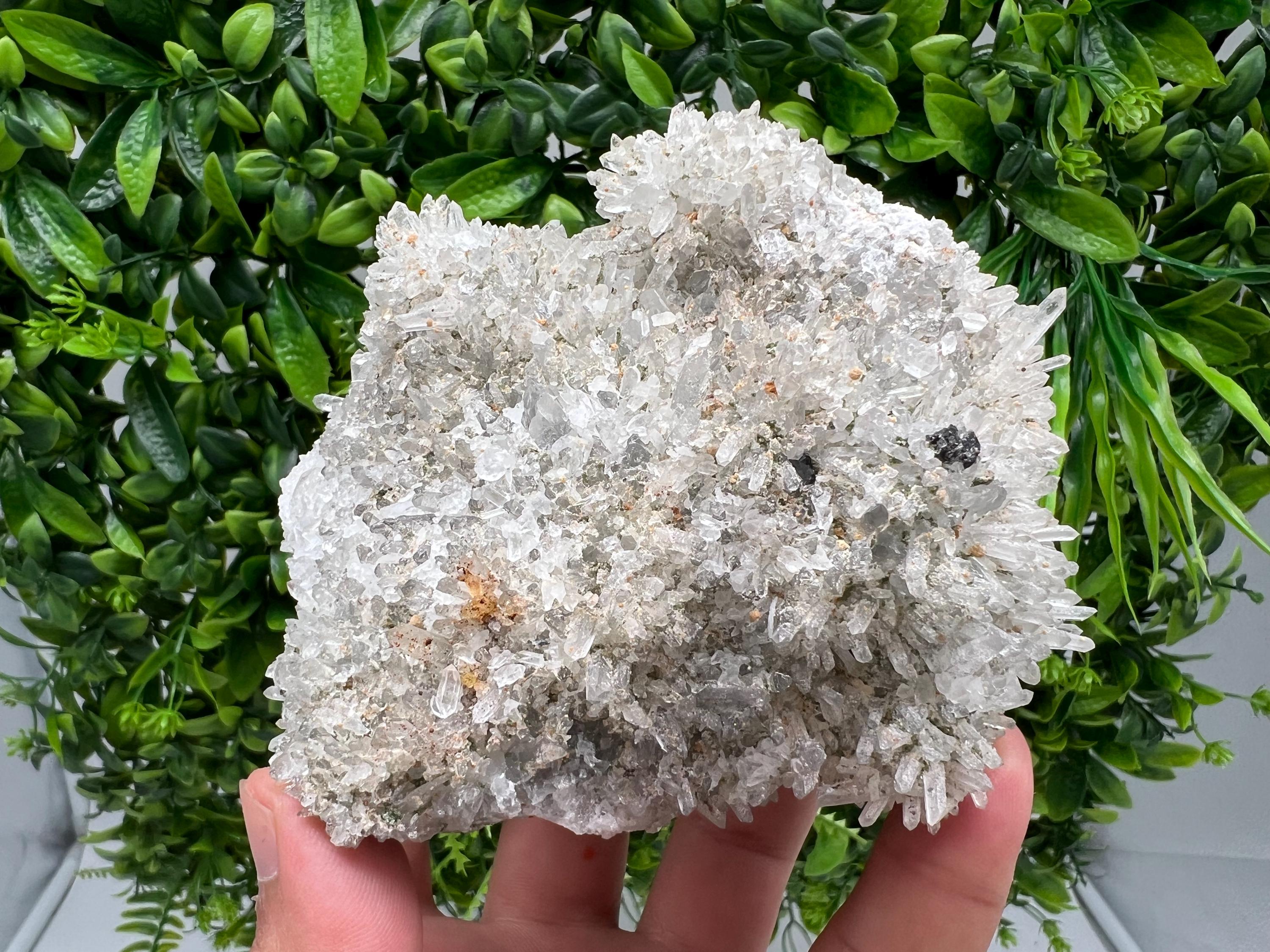 Stunning Quartz whit Siderite,Sphalerite,Hematite from 9th September mine,natural,collectible mineral specimen,home decor stone,gift,crystal