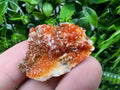 Red Vanadinite on Barite Specimen, Morocco Crystal Cluster