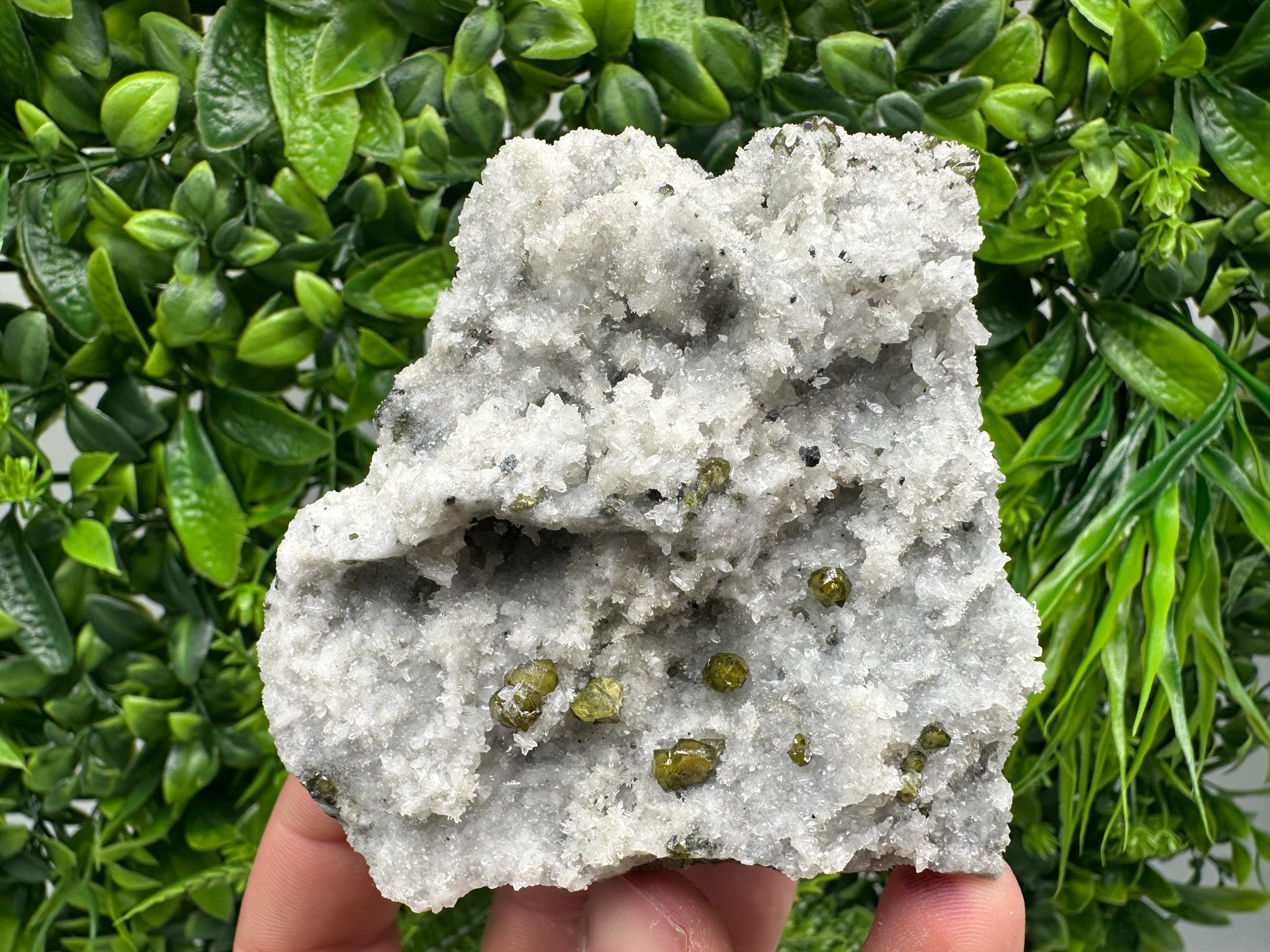 Green Cleiophane Sphalerite Gem on Quartz, Mineral Collection