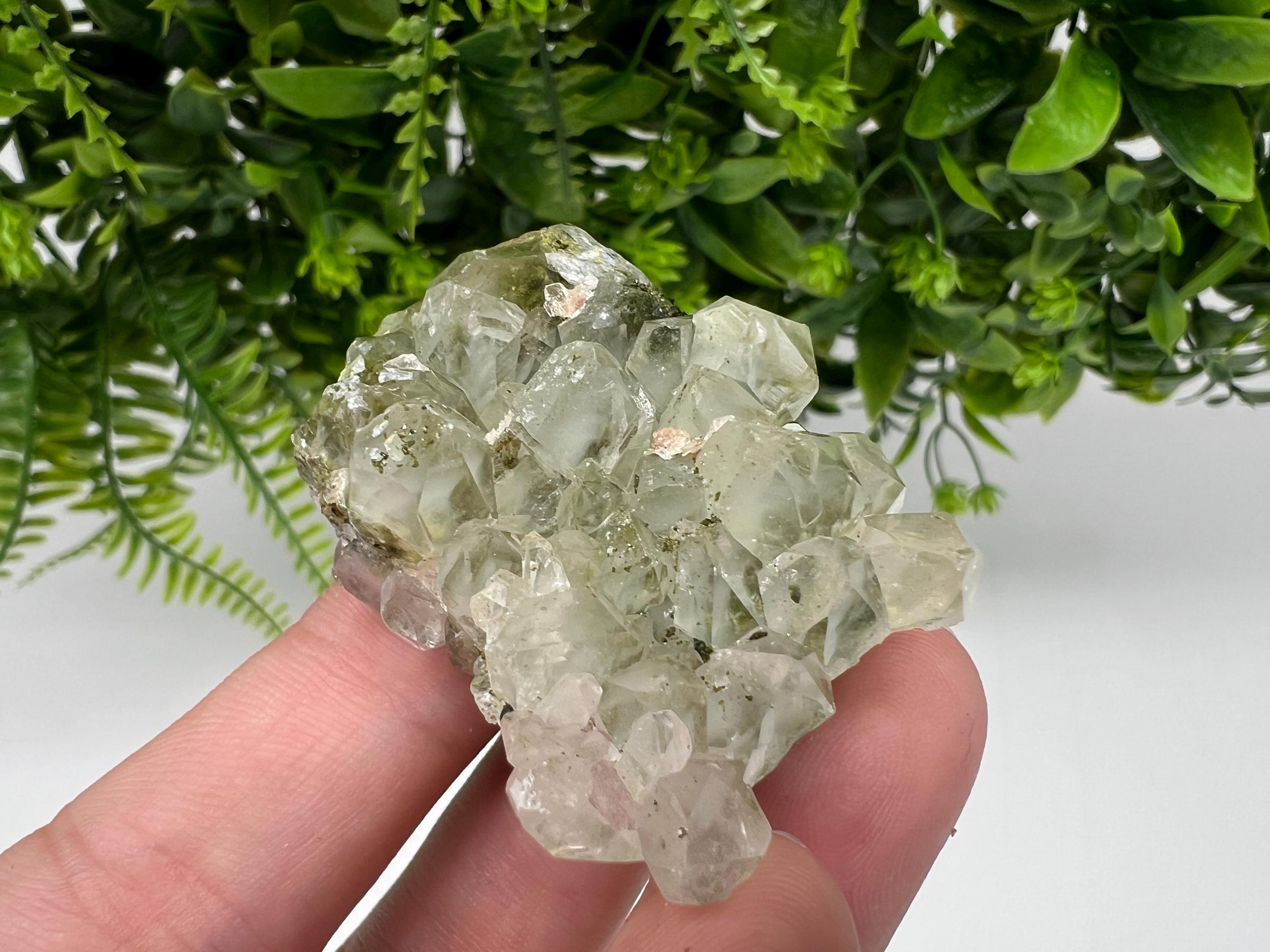 LARGE, Green Epidote with Quartz Crystals - Extremely Sparkly with Rainbows,souvenirs collection stone,gift,decor, Eastern Anatolian, Turkey