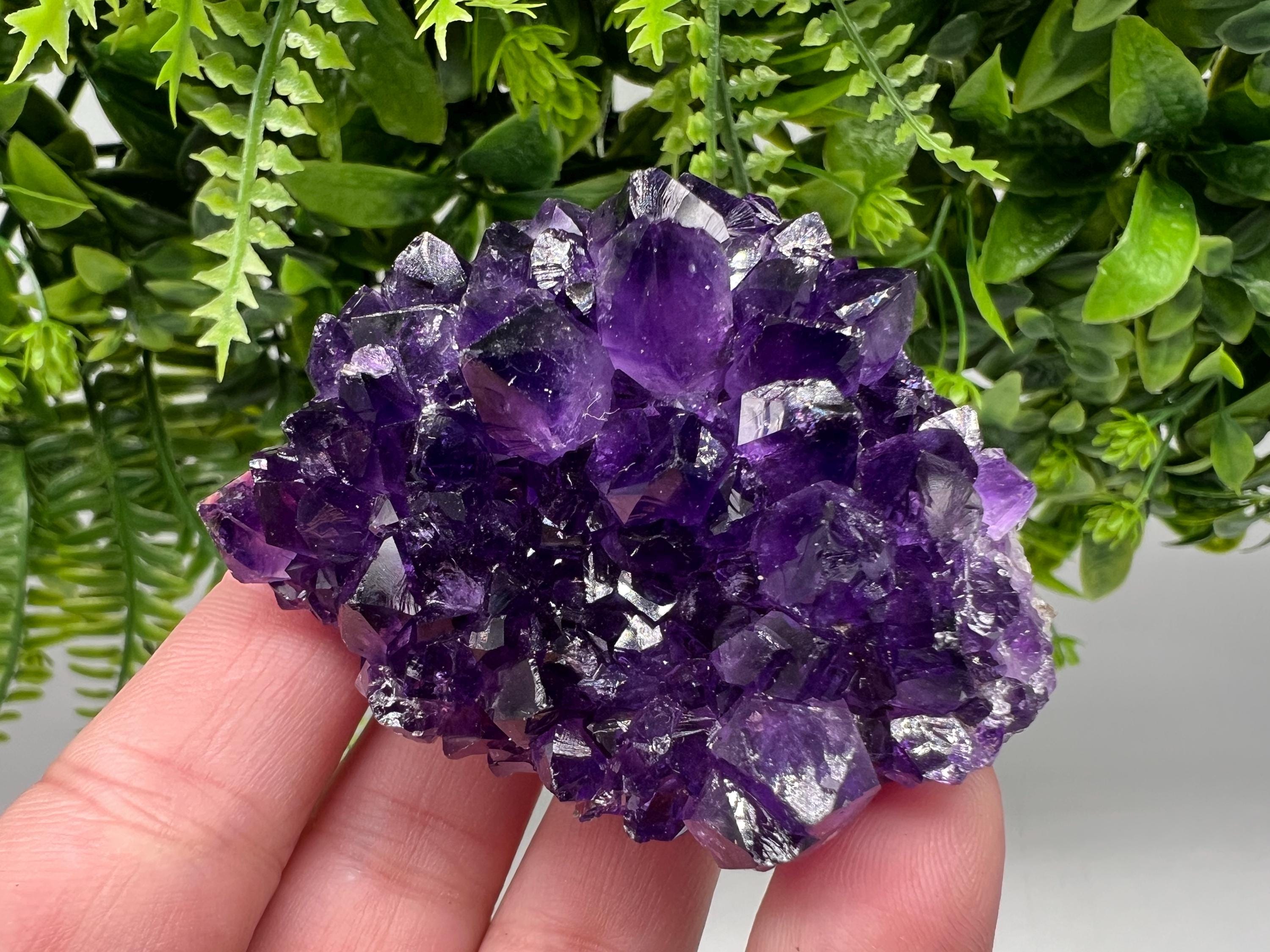 Uruguay Amethyst Crystal: Purple Quartz Home Decor, Energy Stone