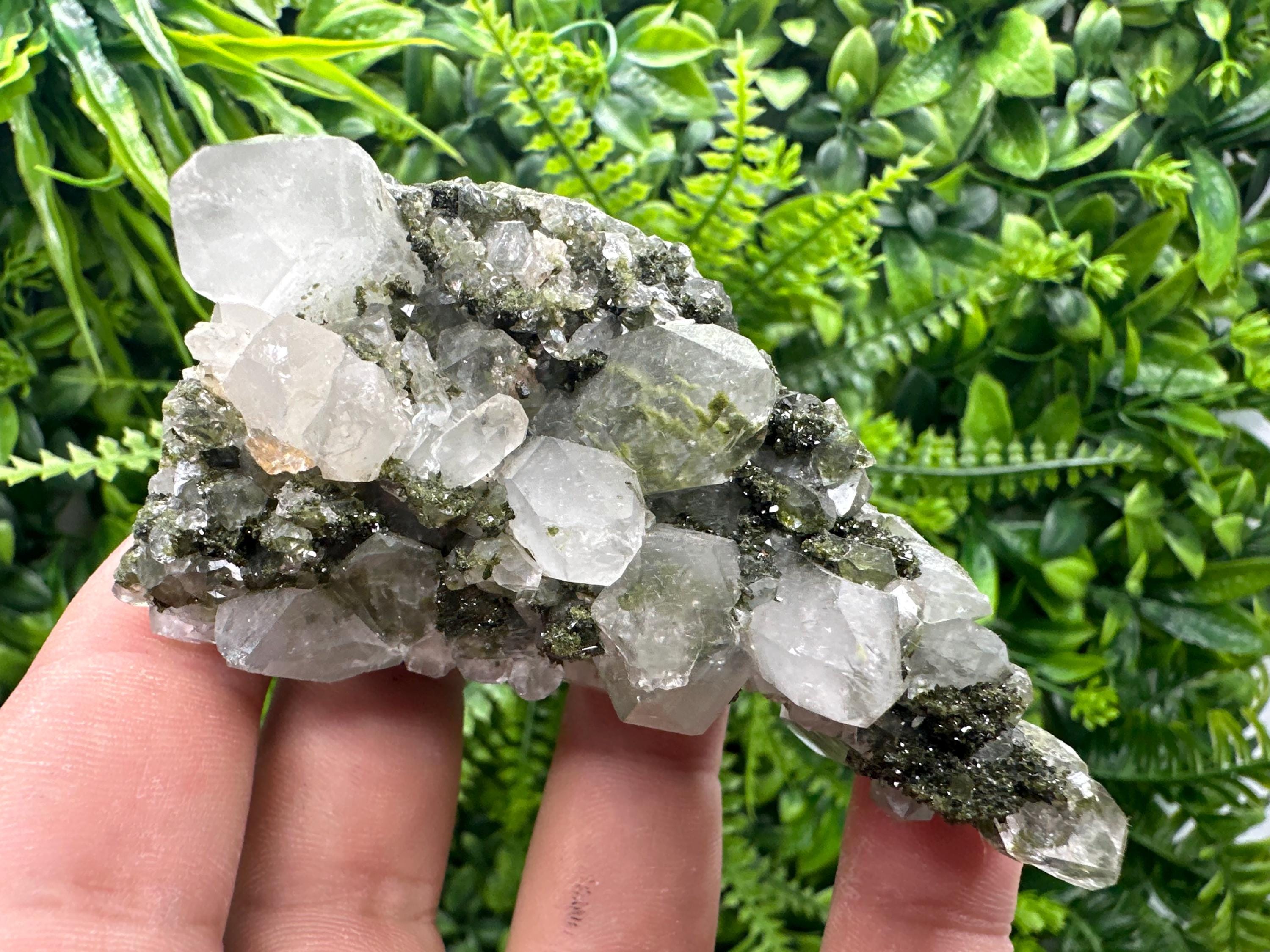 Rainbow Epidote with Quartz, Hakkari Turkey Mineral Specimen