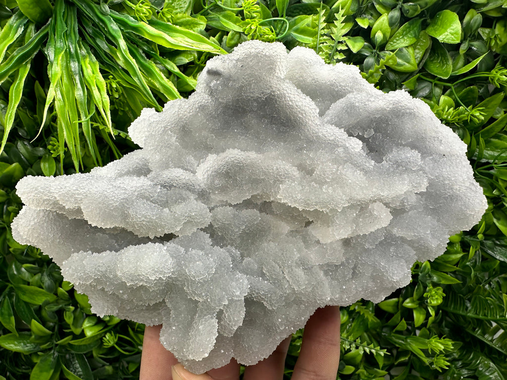 Blue Chalcedony Quartz with Chlorite: Krushev Dol Mine, Bulgaria
