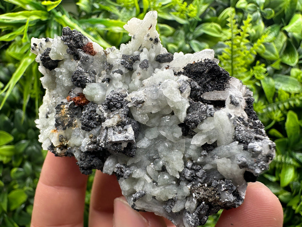 Green Quartz with Galena Chalcopyrite, Madan Bulgaria Mineral Specimen