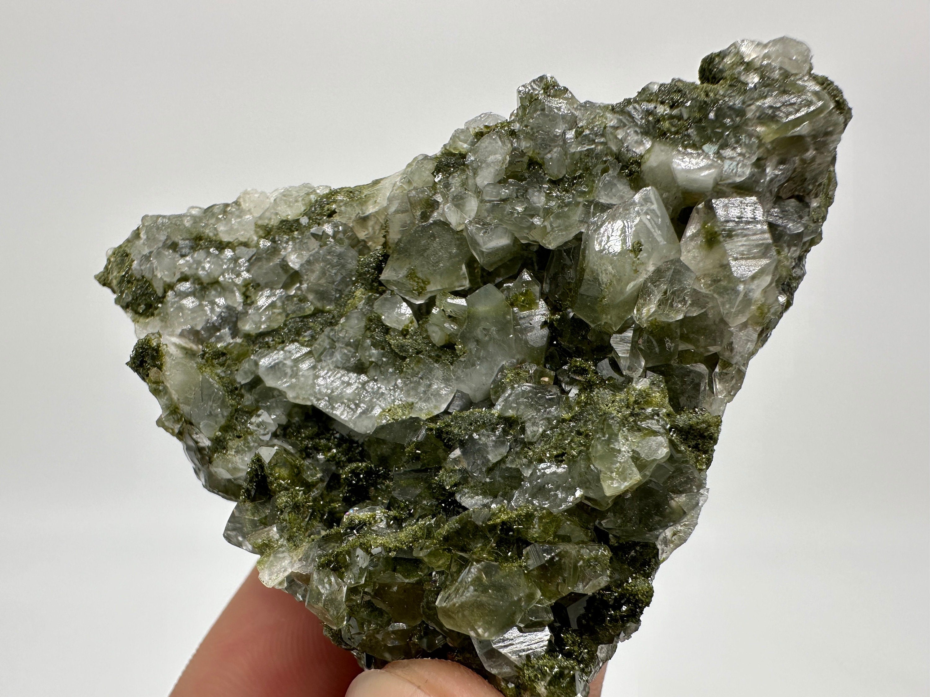 Rainbow Epidote with Quartz, Hakkari Turkey Mineral Specimen