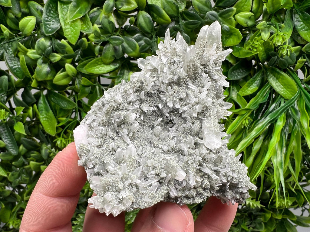Green Quartz Specimen: Chlorite and Sphalerite Inclusions, Madan Bulgaria
